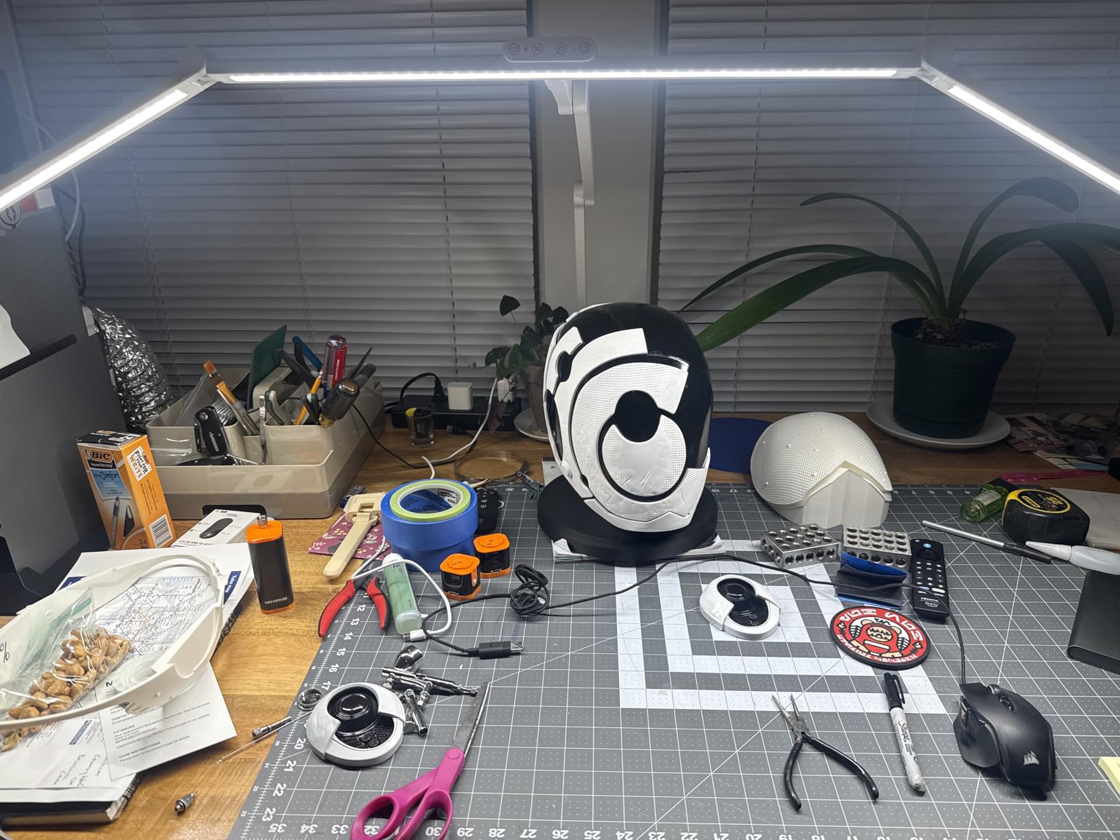 3000 Lumen Ultra Bright Architect Desk Lamp with Clamp, 36W Tall Overhead Led Desk Light for Home Office, 47-Inch Long Dimmable Computer Monitor Light Bar with Remote for Table Desktop Drafting customer photo 2