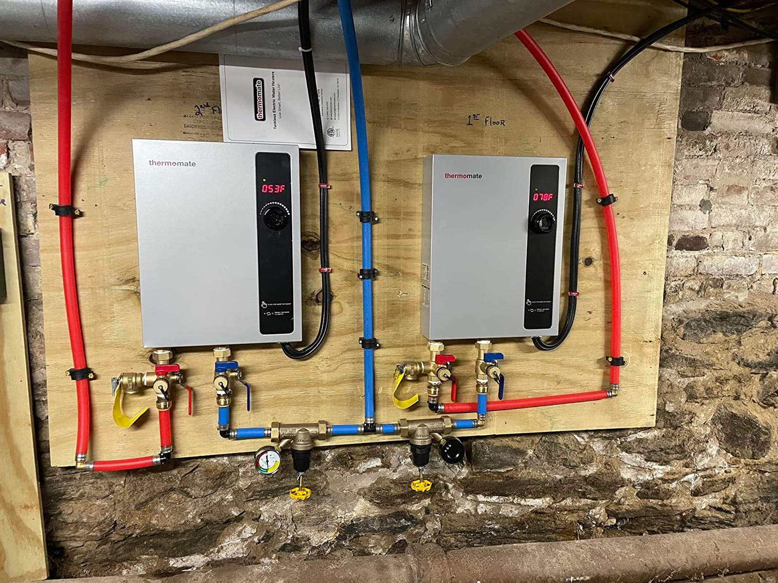 Tankless Water Heater Electric, ThermoMate 8kW at 240 Volt, On Demand Instant Hot Water Heater for Point of Use, Self-Modulating Save Energy, Save Space, 1.56GPM at 35°F Rise customer photo 1