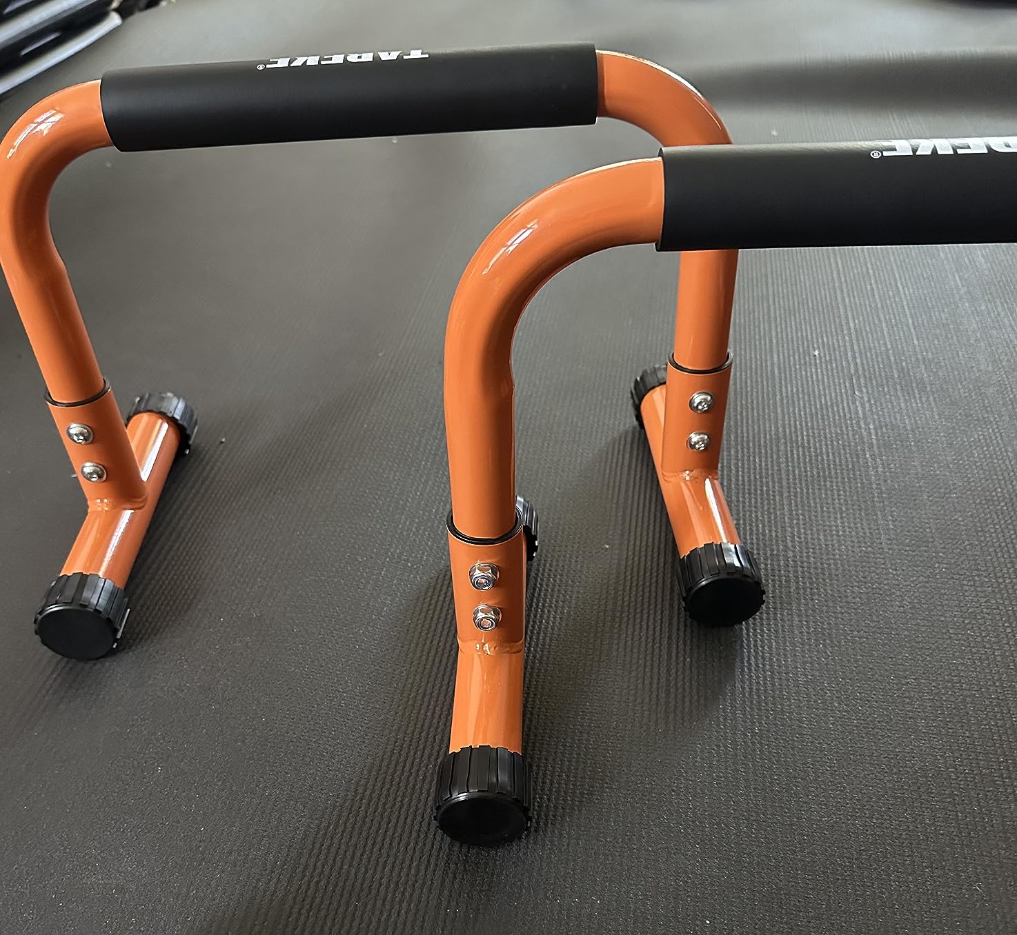 Push Up Bar, 12 Inch High Non-Slip Parallettes Bars & Dip Bars With Foam Handles, Heavy-Duty No Wobbling Calisthenics Equipment For Handstand, L-Sit, Gymnastics, Strength Training Home Gym Use customer photo 1