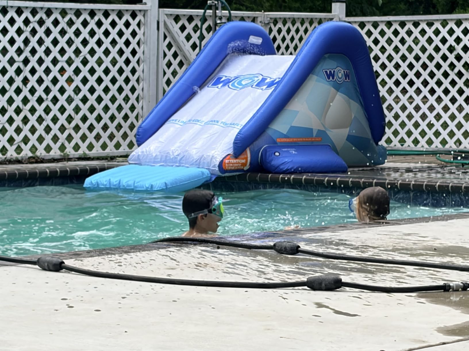 Wow Sports Cascade Inflatable Pool Slide - Blow Up Waterslide customer photo 1