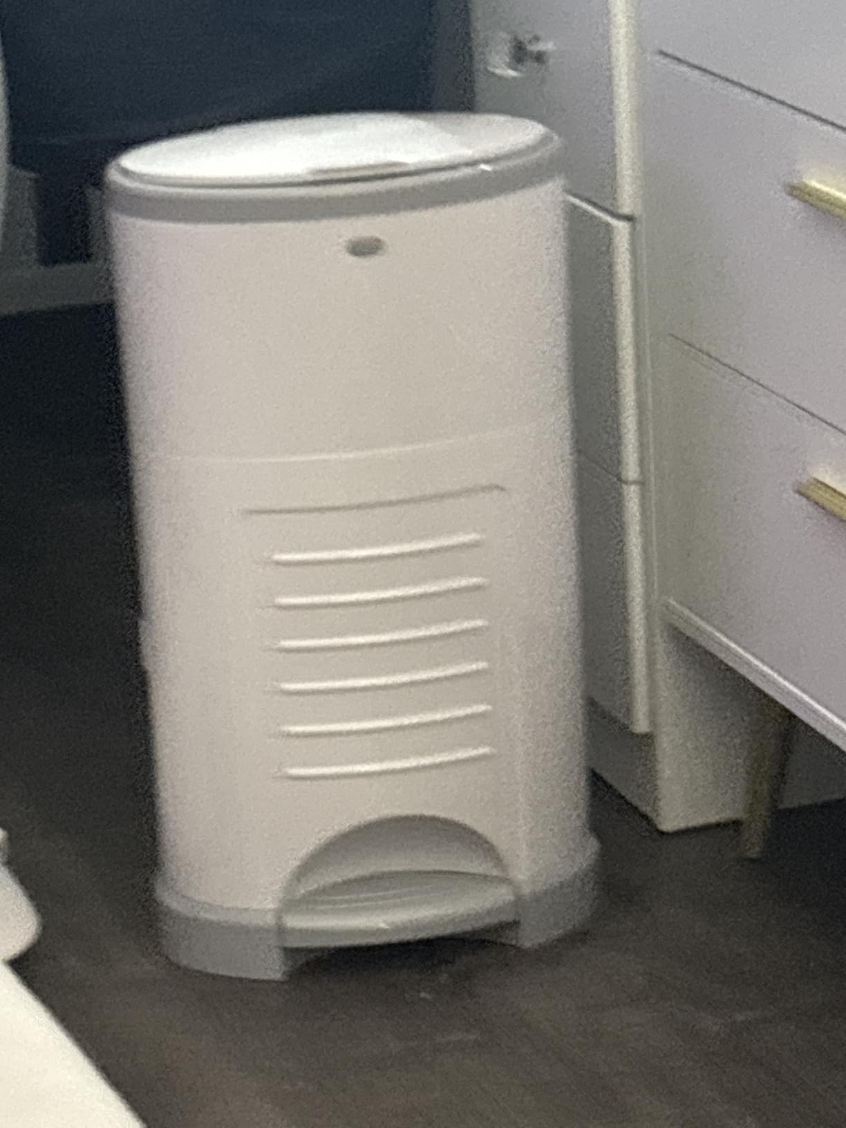 Diaper Dekor EKO Classic Diaper Pail, White | ONLY Eco-Friendly Diaper Pail Made with 70% Recycled Materials | Hands-Free: Step-Drop-Done | Cost-Effective Refill System customer photo 2