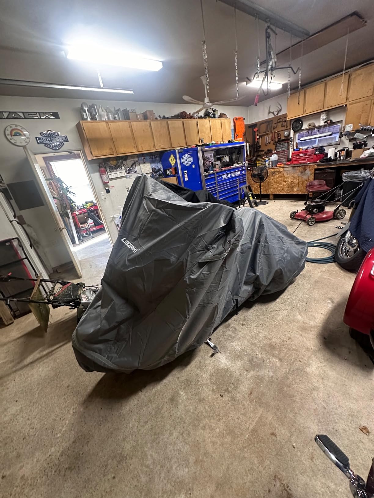 Motorcycle Cover LI LIBZAKI 600D Heavy Duty Storage All Season Universal Weather Waterproof Outdoor Protection 96
