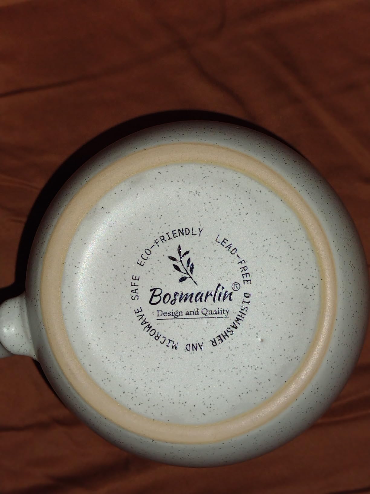 Bosmarlin Extra Large Ceramic Coffee Mug, 26 Oz, Dishwasher and Microwave Safe, Big Oversized Tea Cup, Reactive Glaze (Walnut) customer photo 1