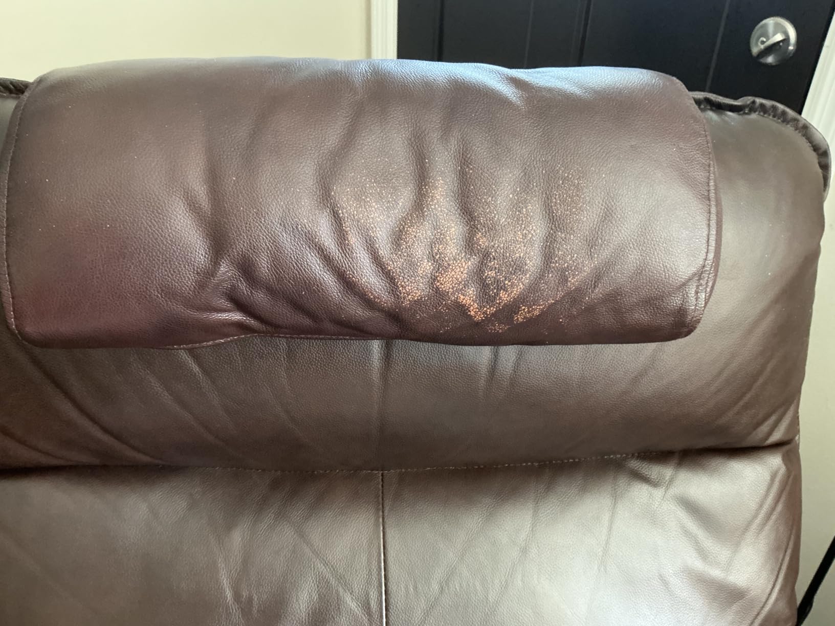 BOWERBIRD Genuine Leather Recliner Head Pillow - Head and Neck Pillow - Headrest Cushion for Neck Pain Relief and Cervical Support customer photo 2