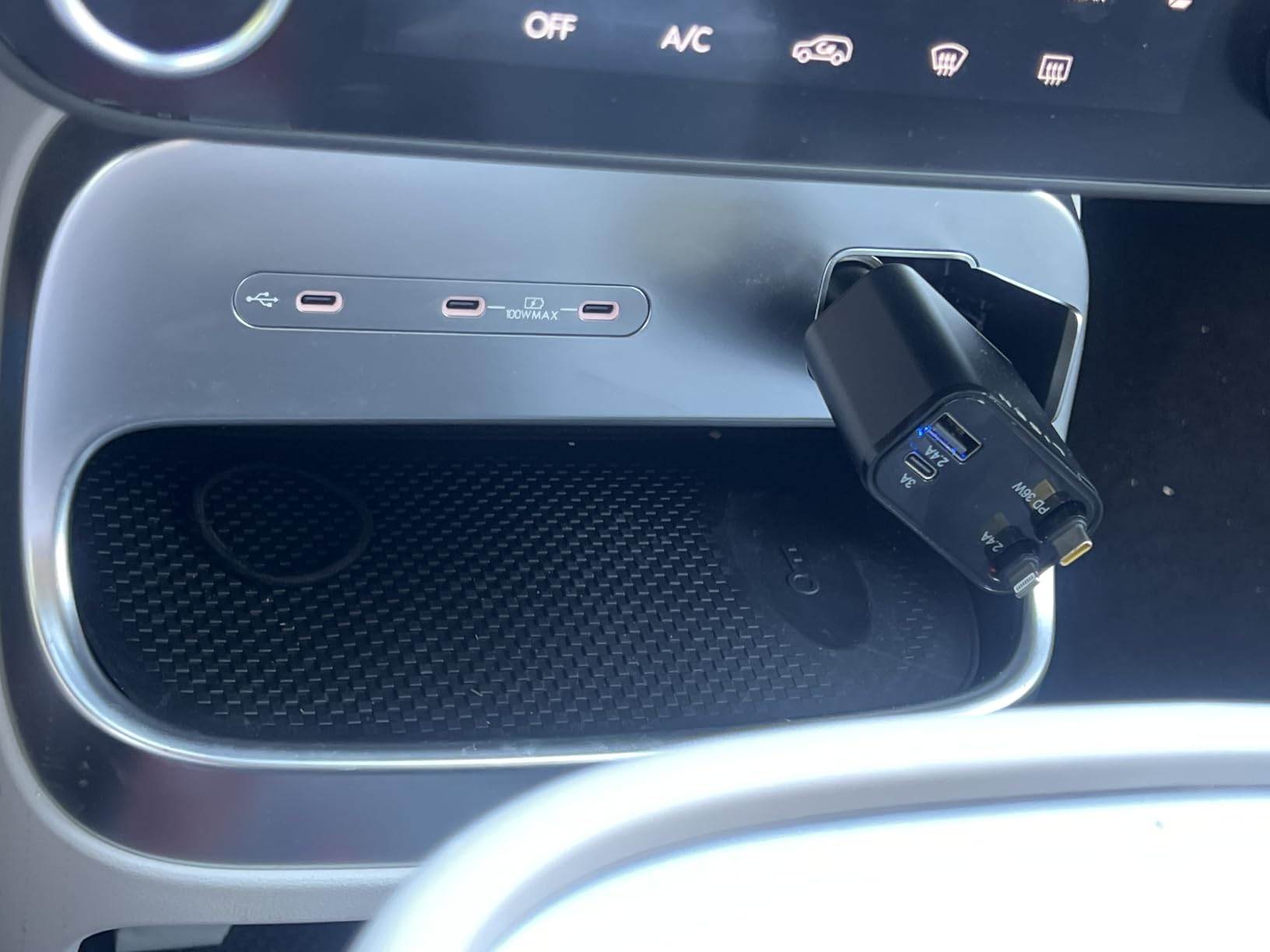 LISEN Retractable Car Charger, 84W Car Charger USB C Fast Charge, 4 in 1 | Cigarette Lighter Adapter, Car Accessories, for iPhone 17 Pro Max 16 15 14 13 12 customer photo 1