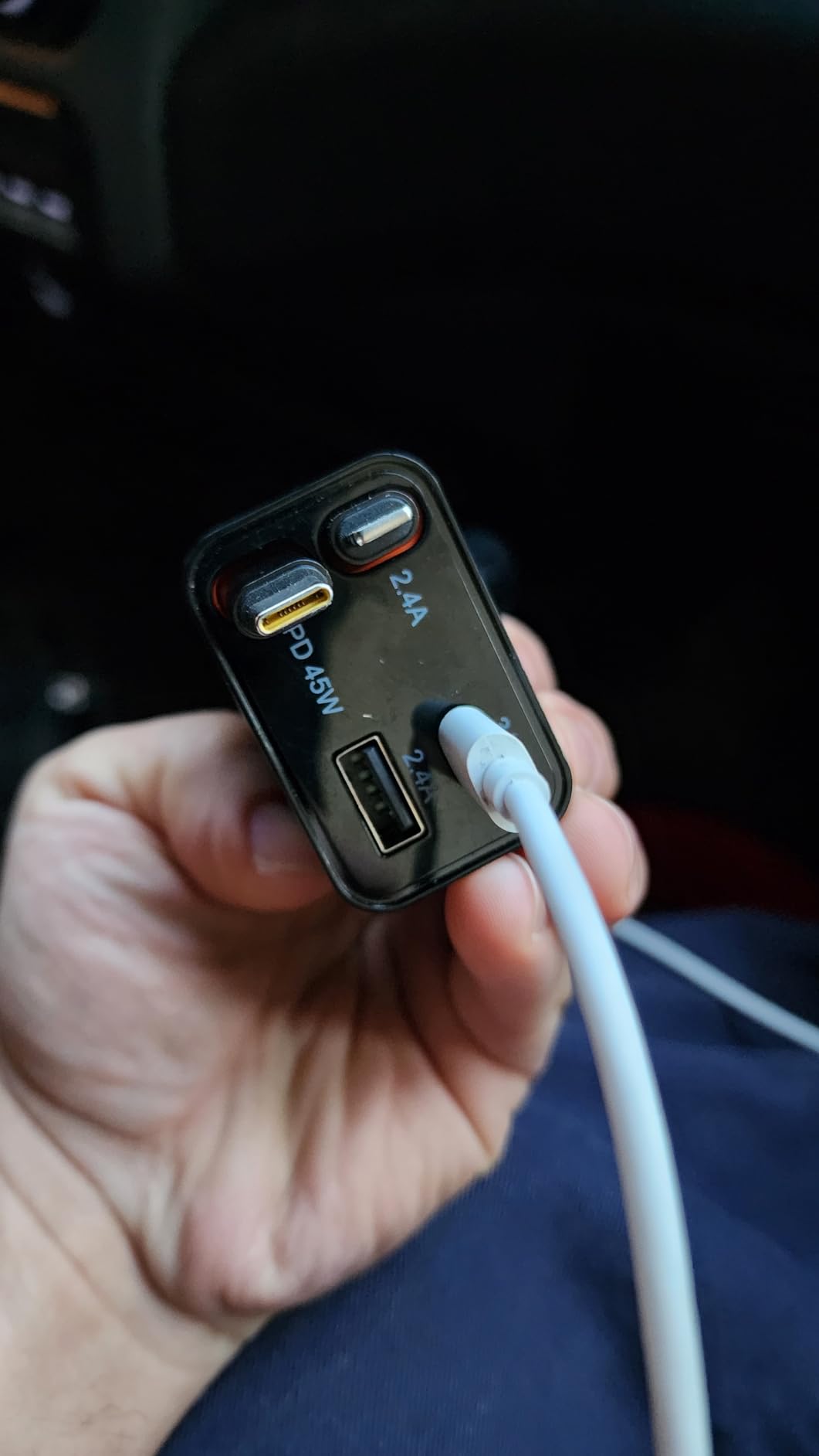 LISEN Retractable Car Charger, 84W Car Charger USB C Fast Charge, 4 in 1 | Cigarette Lighter Adapter, Car Accessories, for iPhone 17 Pro Max 16 15 14 13 12 customer photo 2