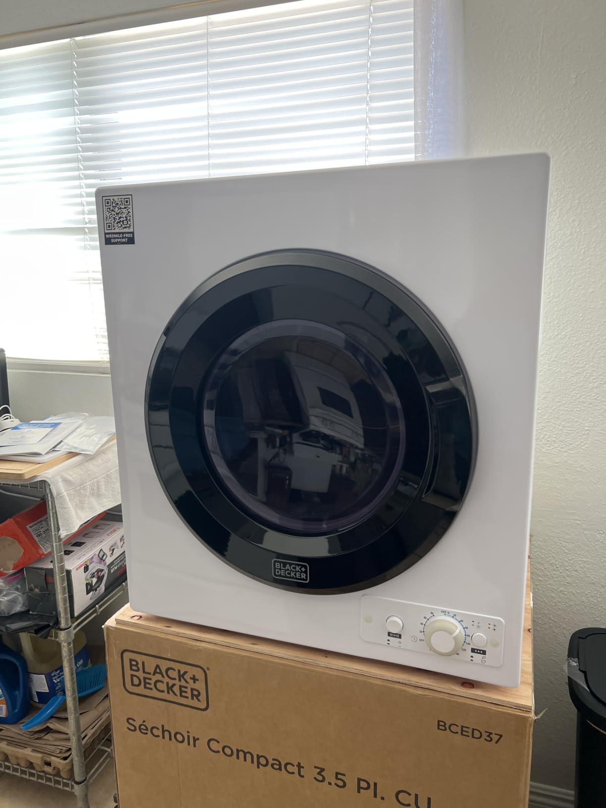 BLACK+DECKER 8.0 Cu. Ft. Electric Front Load Dryer with Steam, BFLD80ME | Clothes Dryer with LED Display, 12 Cycle Selections, ENERGY STAR, 240V, Requires Professional Installation customer photo 1