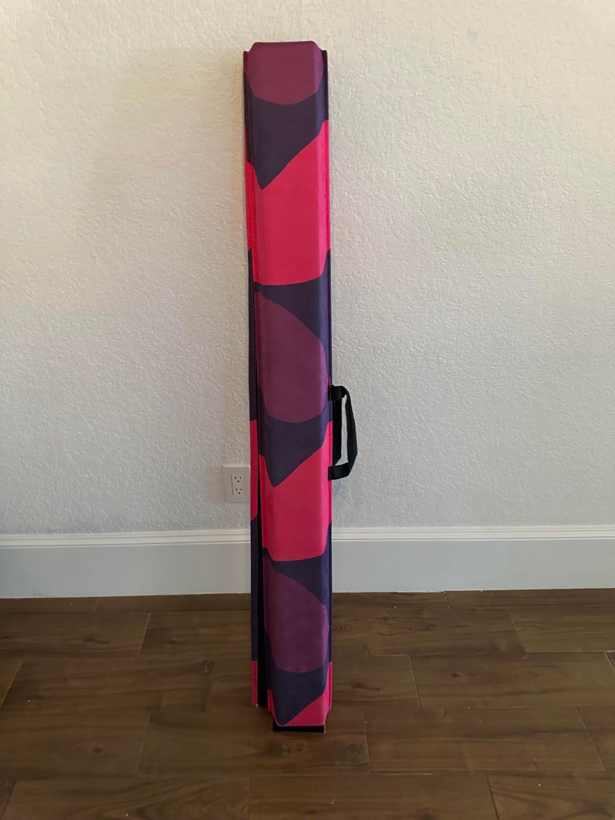 Marfula 6 FT / 8 FT / 9 FT Folding Gymnastics Beam Foam Balance Floor Beam - Extra Firm Foam Balance Beam with Suede Cover, Anti-slip Bottom with Carry Bag, Fold Gymnastic Equipment for Kids Home Club Use customer photo 2