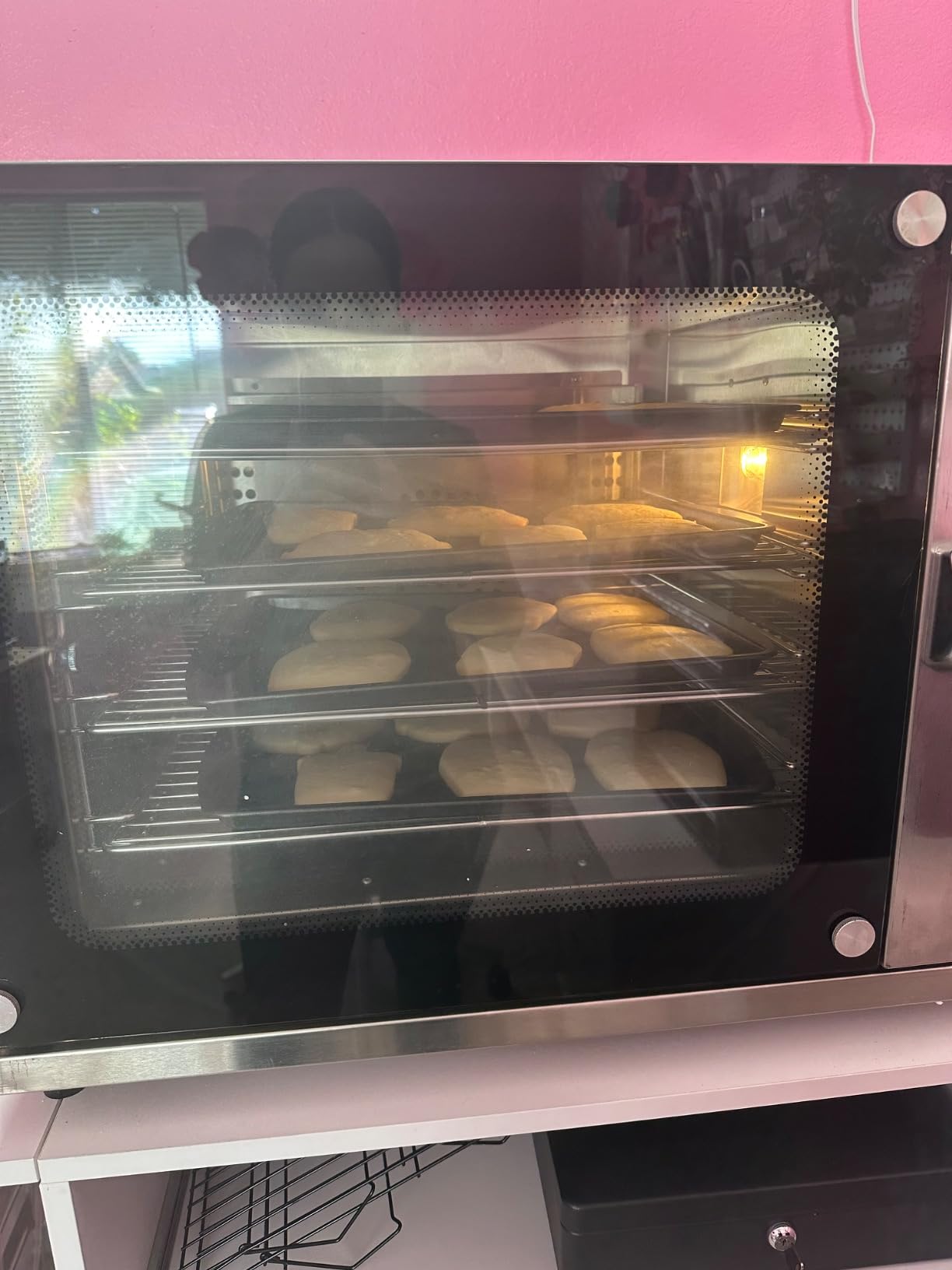 CROSSSON 68L Half-Size Convection Oven, 4-Tier Commercial Toaster oven w/Front Glass Door, 4 set of Trays&Wire Racks, 60 Minutes Timer and Interior Light, 120V/1800W Countertop Conventional Oven customer photo 1