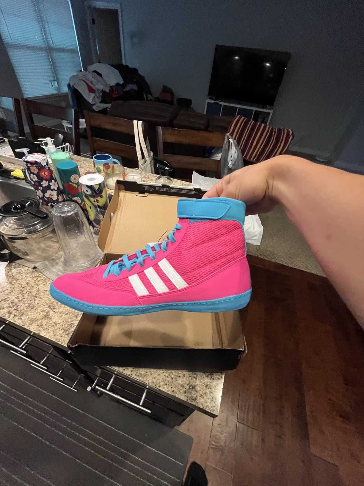 adidas Men's Combat Speed 4 Wrestling Shoes customer photo 2