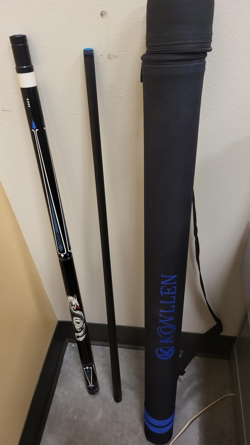 KONLLEN Carbon Fiber Pool Cue Stick 58-inch Professional Pool Sticks for Adults Full Carbon Technology Low Deflection customer photo 1
