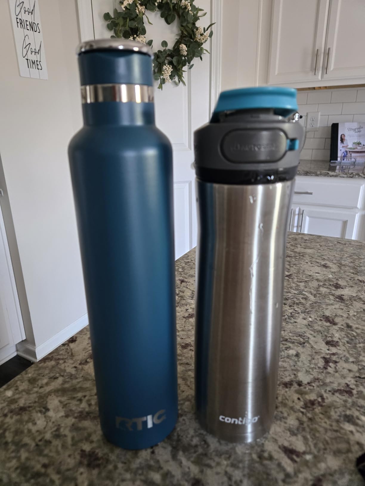 RTIC 20oz Journey Water Bottle, Ceramic Lined, Black | Stainless Steel Metal, Insulated for Hot and Cold Drinks customer photo 2