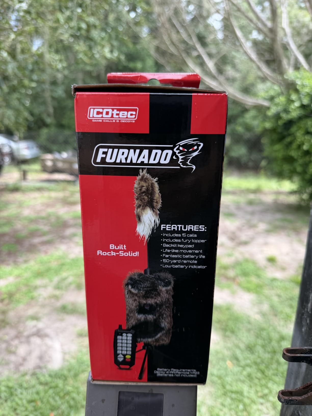 Icotec Furnado Predator Game Caller Decoy Combo - Designed for Coyote, Fox, Bobcat, Raccoon Hunting - 15 Sounds Included, 150 Yard Remote Range. customer photo 1