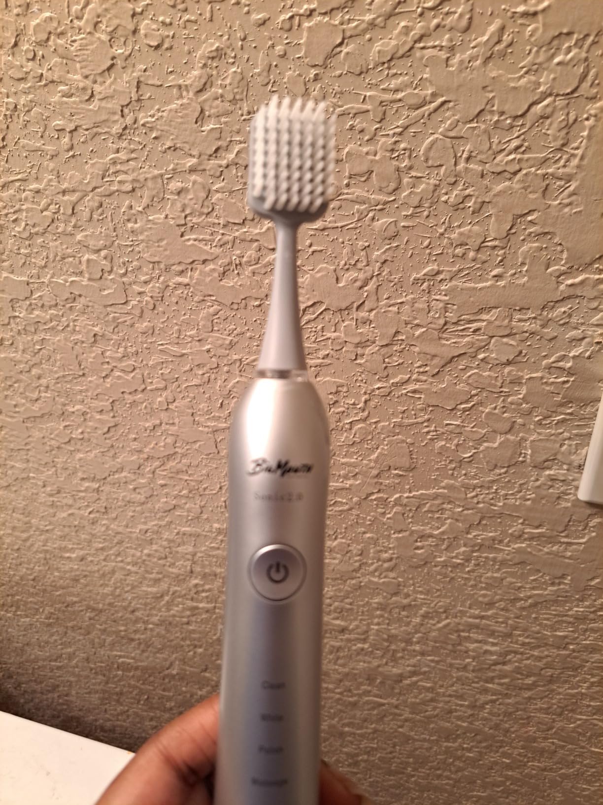 BIG MOUTH TOOTHBRUSH Dr Bobbi Electric Toothbrush for Adults | Ultrasonic Rechargeable Toothbrush with 5 Cleaning Modes & 2-Minute Smart Timer | Retains 42-Day Battery | Travel-Friendly Platinum customer photo 1