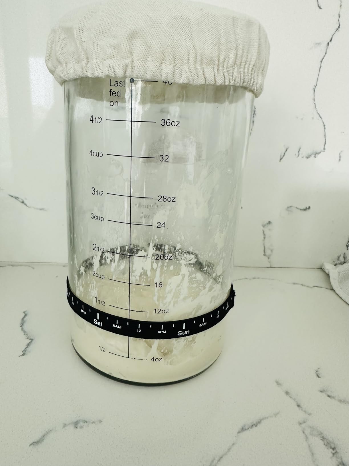 Complete Sourdough Starter Kit, Sourdough Bread Baking Supplies, Banneton Bread Proofing Basket with Sourdough Starter Jar, 9inch Round Bread Proofing Basket, for Bread Baking customer photo 2