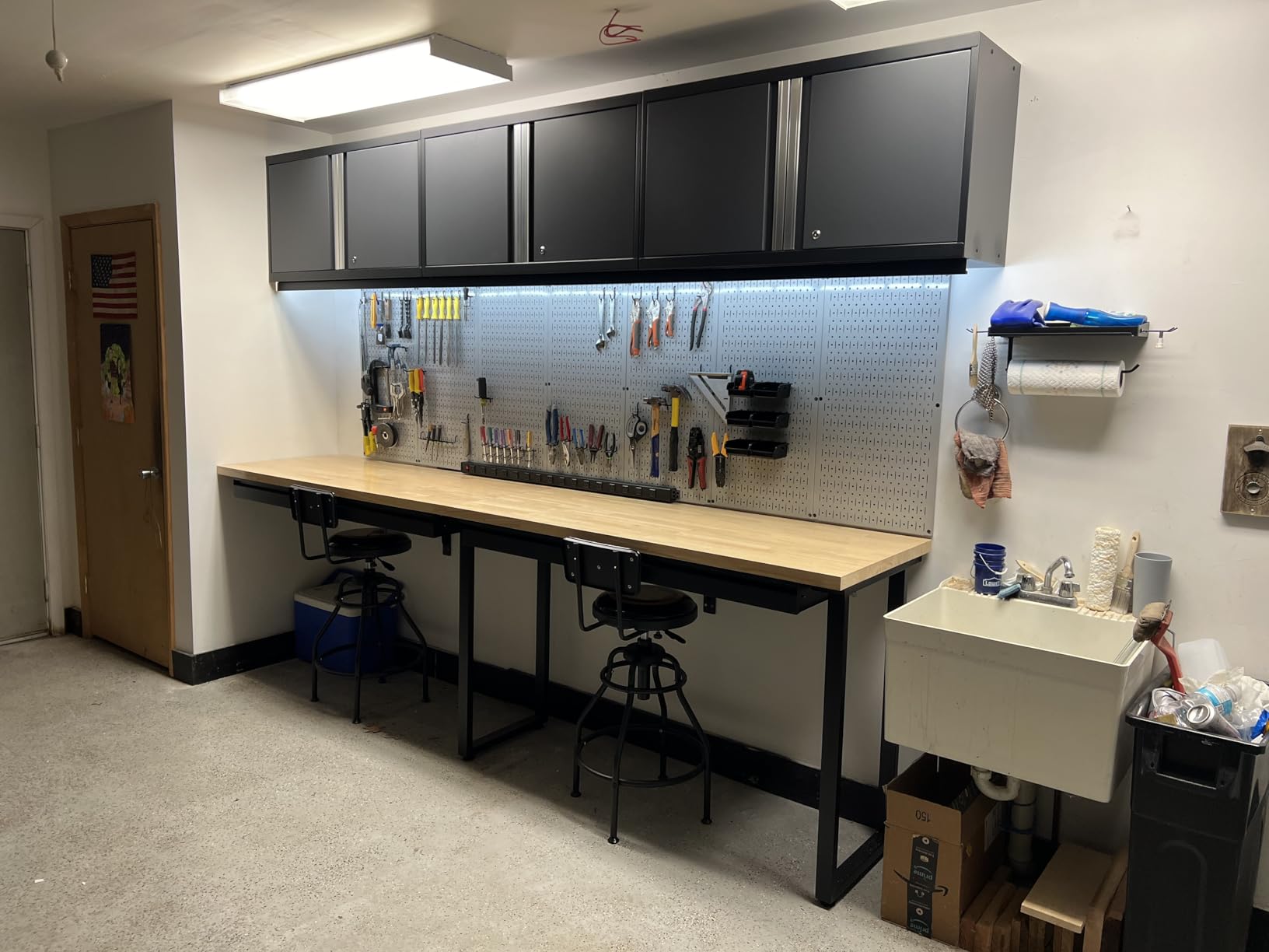 Howizz Butcher Block Countertop 72 x 25 x 1.5 inches, Unfinished Hevea Solid Wood Table Top, Wood Countertop for Desk Top, Workbench Top, Kitchen Countertop customer photo 2