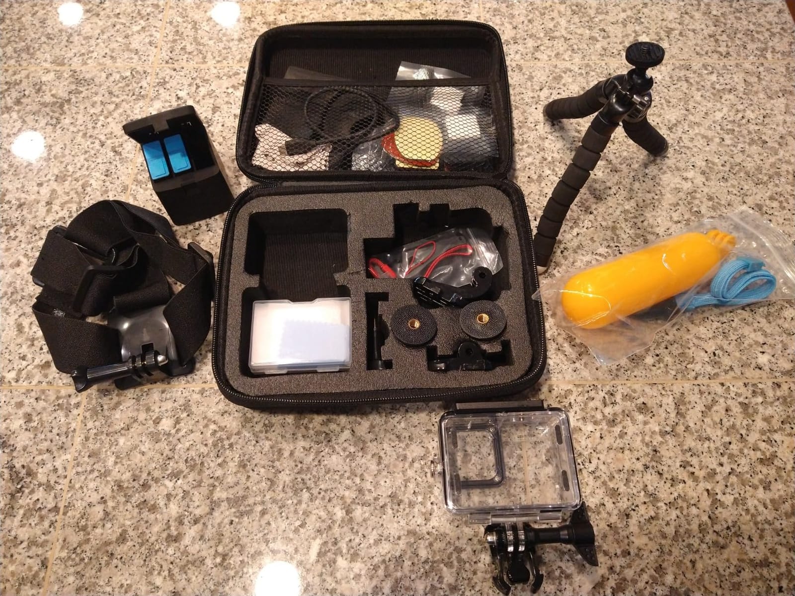 Accessories Kit with Battery and Charger for GoPro Hero 12 11 10 9 | 2 Battery + Charger + Waterproof Case; Top 10 Essential Accessories Set Bundle Compatible with Go Pro 12 11 10 9 Camera customer photo 1
