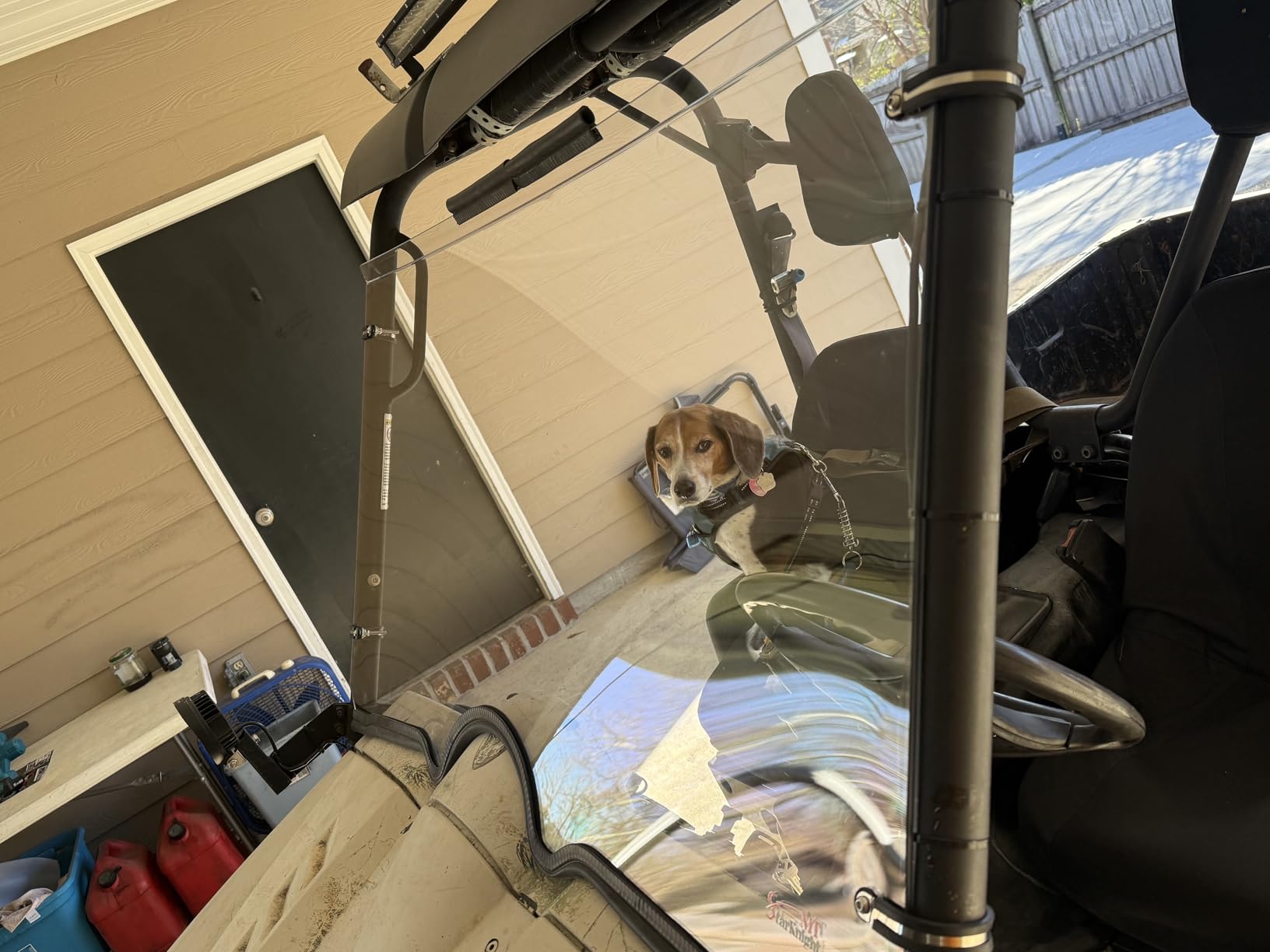 StarknightMT Rhino Windshield - Scratch Resistant Polycarbonate Full Window Compatible with Rhino 450 660 700 2004-2013, Hard-coated Front Windshield, Easy Install customer photo 2