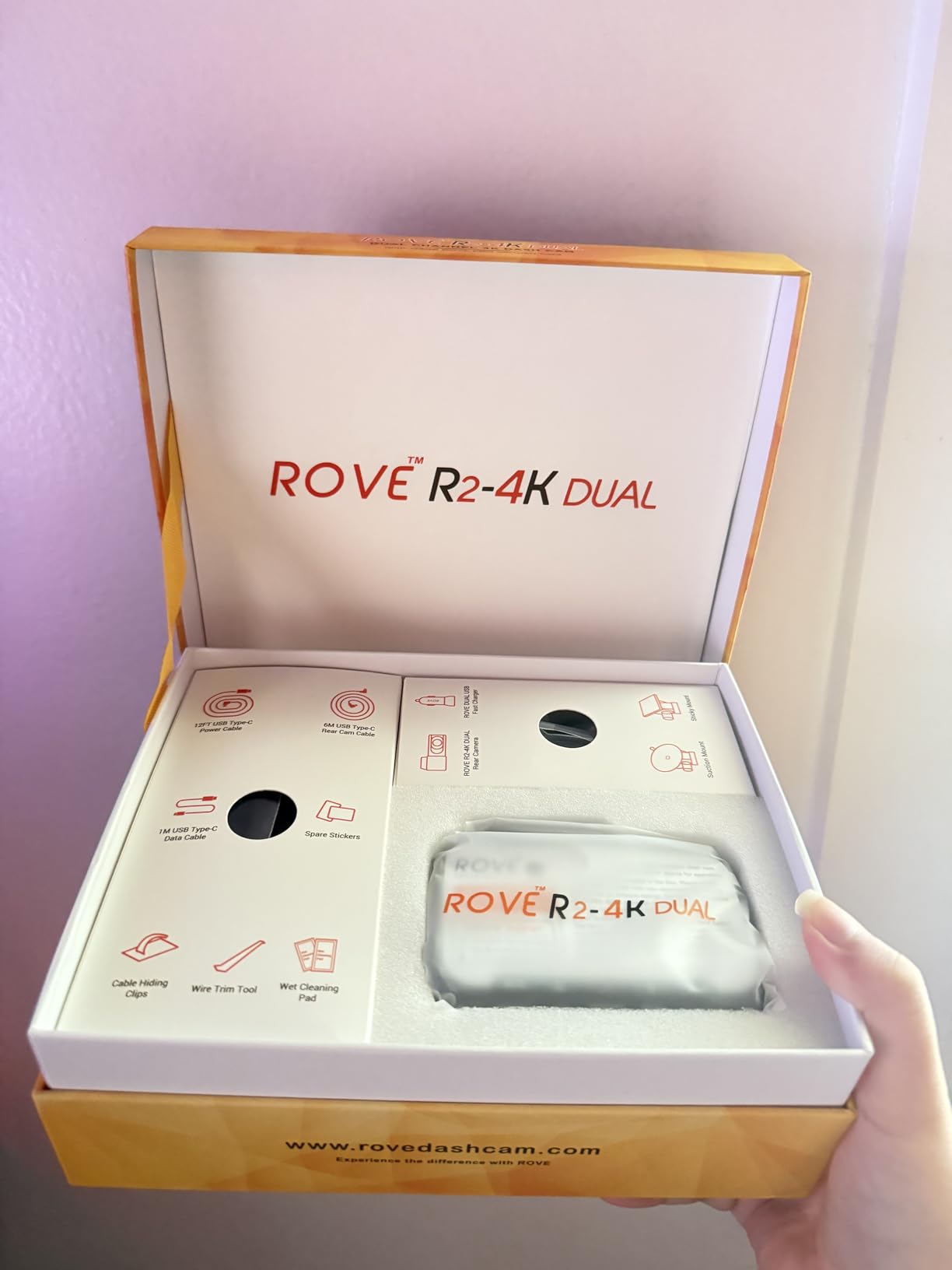ROVE R2-4K Dual Dash Cam Front and Rear, STARVIS 2 Sensor, Free 128GB Card customer photo 2