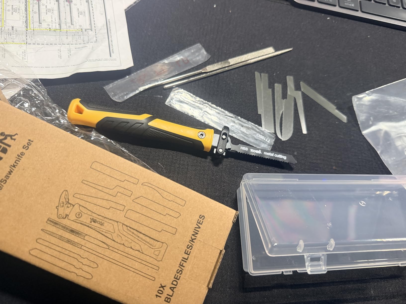 TOOLAN: 10-In-1 Model Craft Hand Saw & File Set. DIY Mini Razor Saw&File Kit for Handcrafted, Modeling, Plastic, and Other Fine Cutting, Reliable Blade Quick Change Mechanism customer photo 1