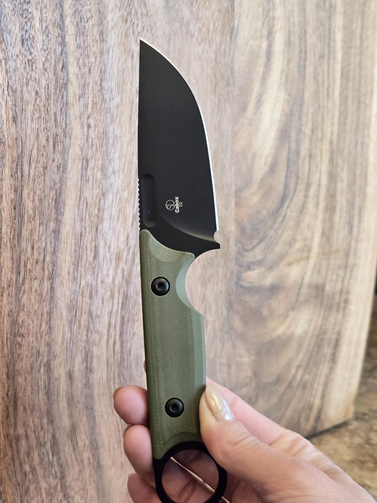 Kizer Cabox Fixed Blade Knife, 3.36 inch D2 Steel Fixed Blade Hunting Knife | G10 Handle with Sheath, EDC Knives for Survival Hunting Camping Knives 1048A3 customer photo 2