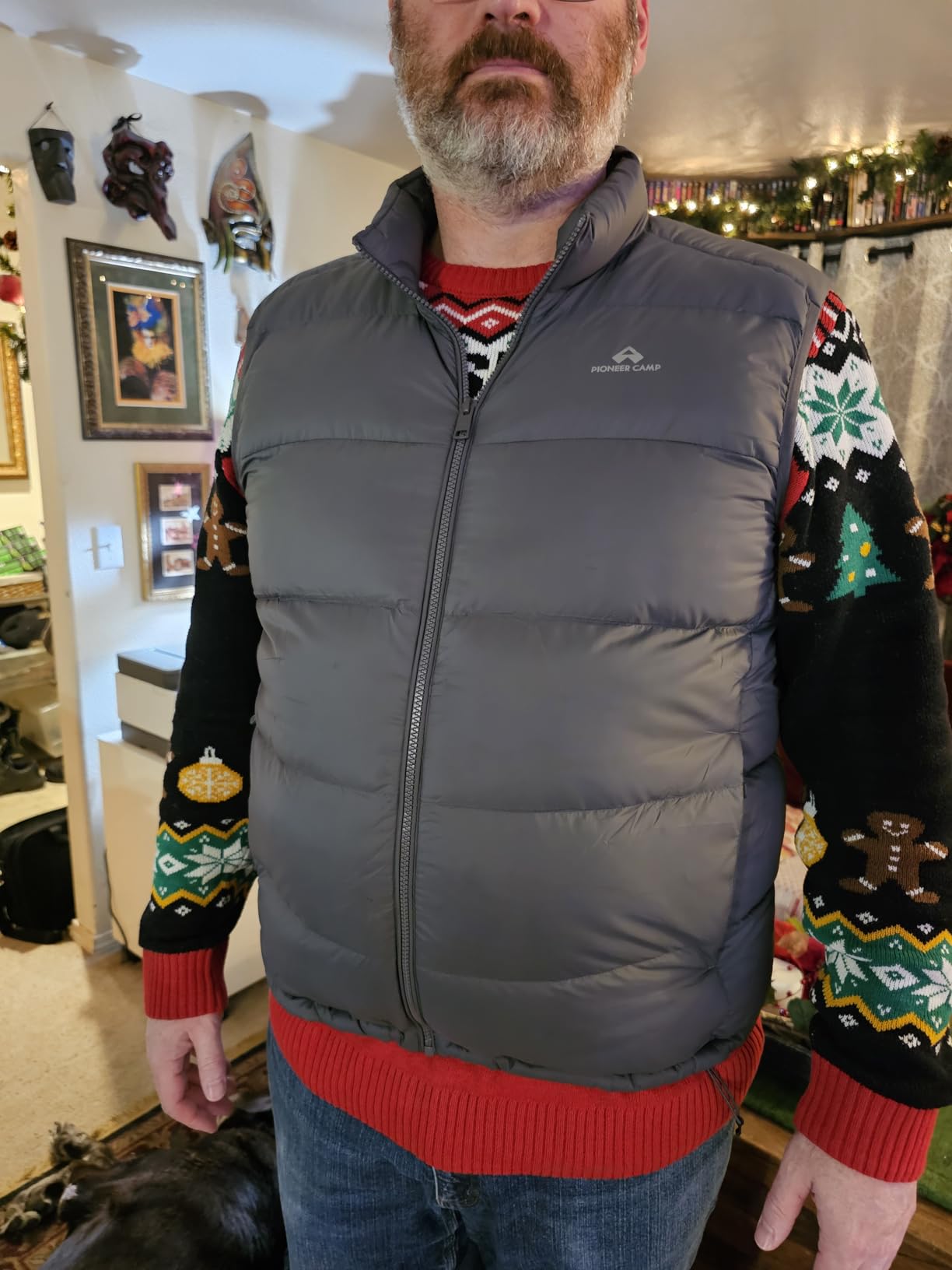 Pioneer Camp Men's Lightweight Down Vest Fill Power 700 Packable Puffer Vest Sleeveless Warm Puffy Outerwear customer photo 1
