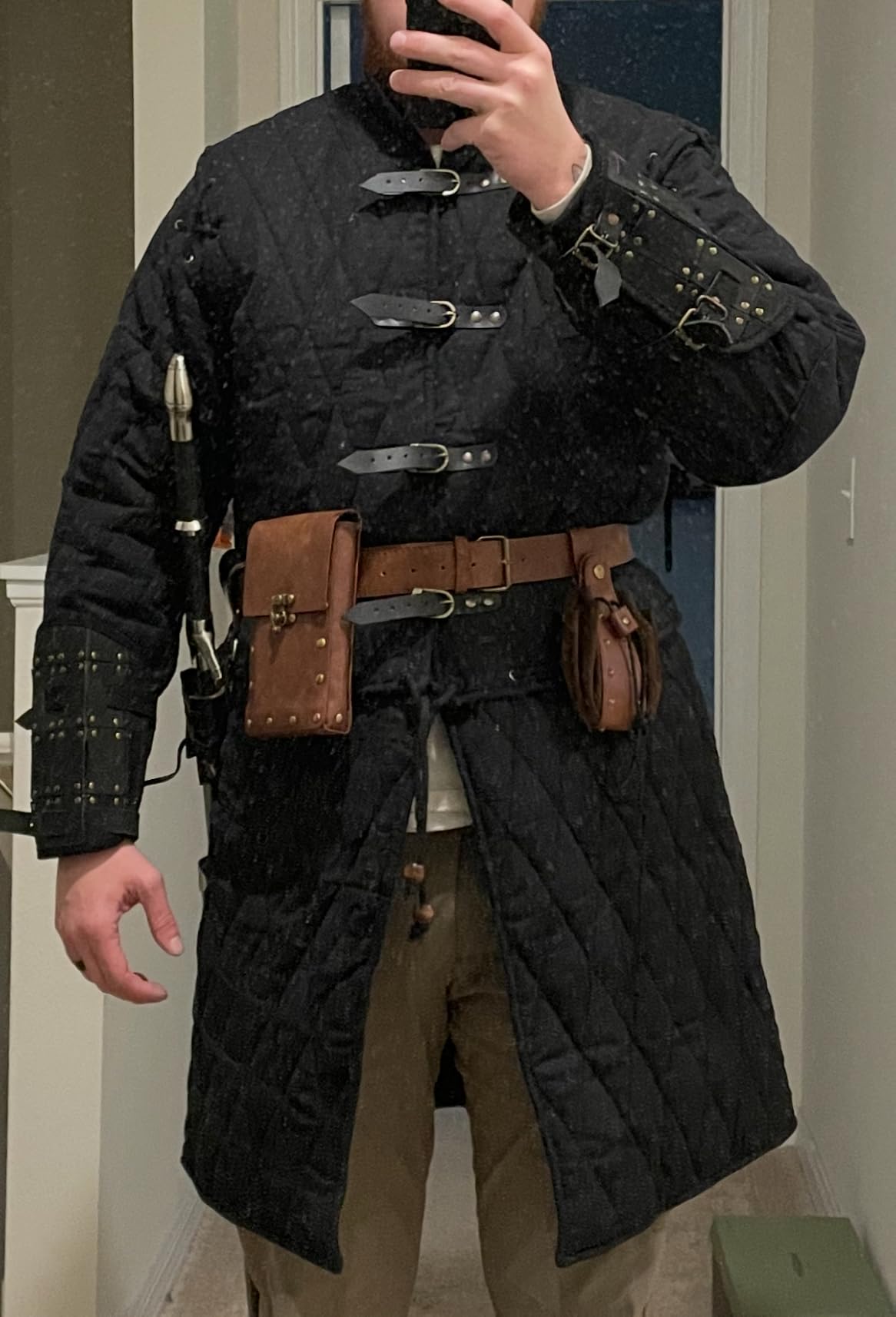 THE MEDIEVALS Padded Gambeson Coat Aketon Jacket for SCA customer photo 2