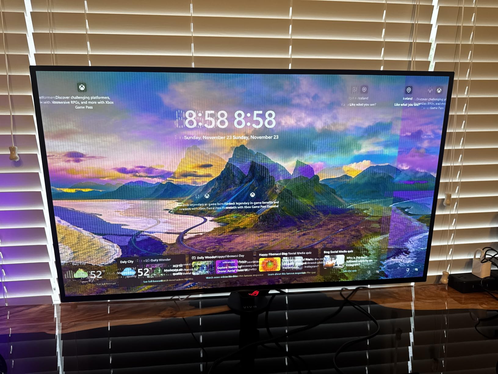 ASUS ROG PG32UCDP 32 Inch 4K 240Hz OLED Gaming Monitor | Dual Mode FHD 480Hz, Custom Heatsink, 0.03ms, G-SYNC Compatible, AI Gaming, USB-C 90W, True 10-bit, for PS5 and Xbox customer photo 1