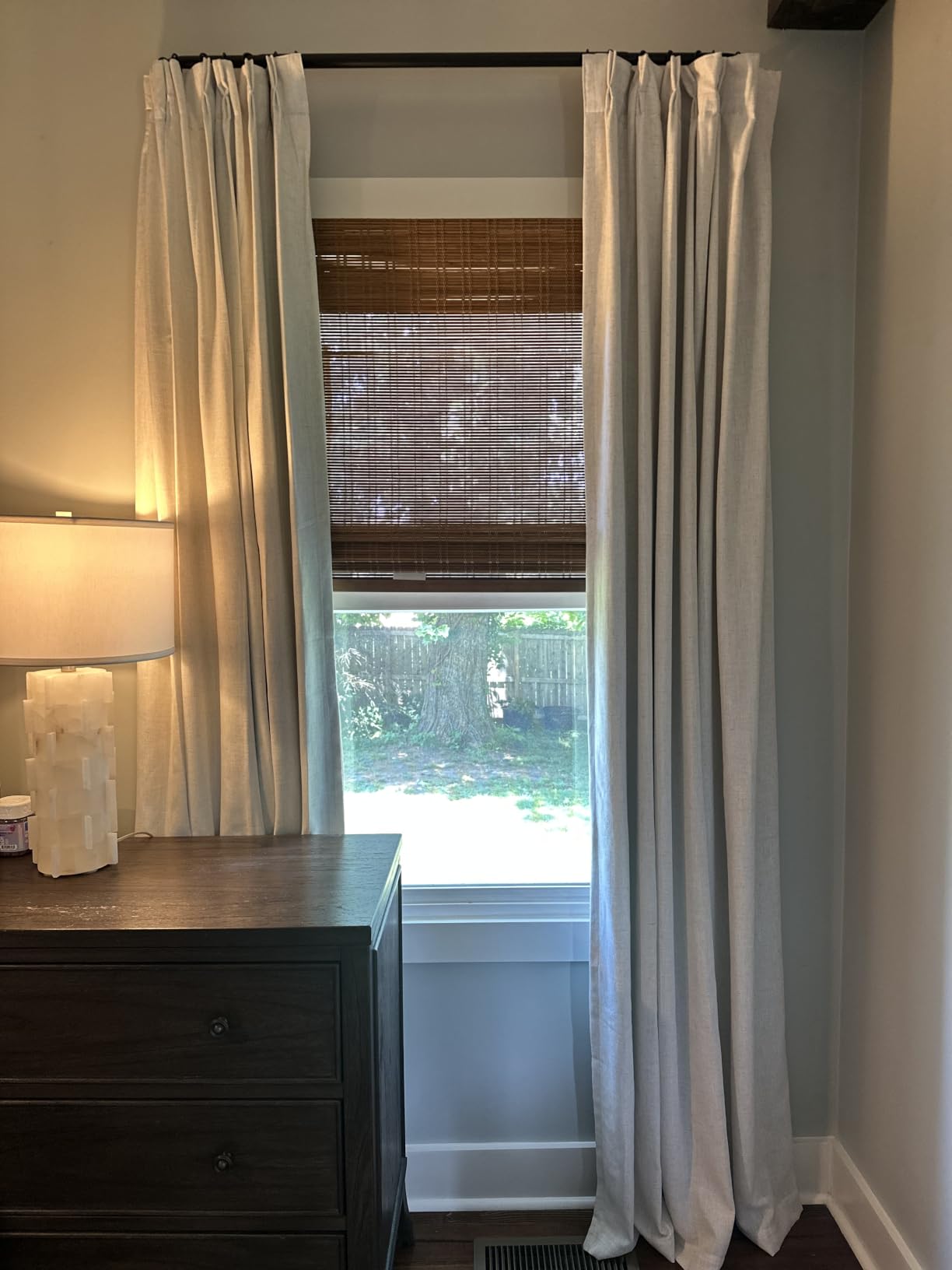 Calyx Interiors Bamboo Roman Shades w Valance 31