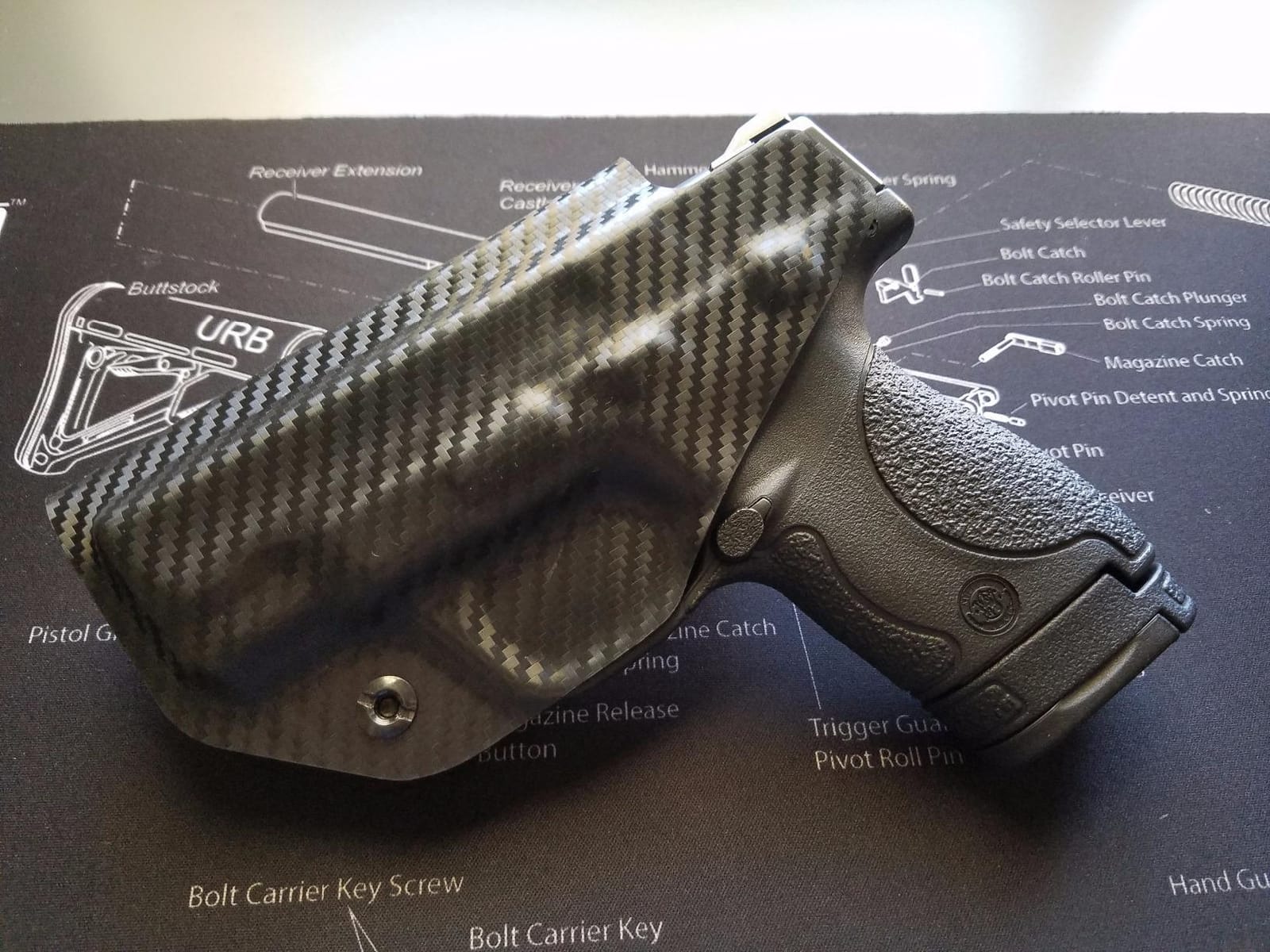 Rounded IWB Holster - Inside Waistband Concealed Carry, American Made, Concealment Express, Black Kydex, Optics Ready customer photo 2