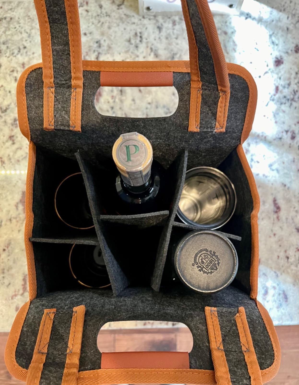 Foyego 12 Bottle Wine Carrier Tote Bag, 2 Pack | Insulated Padded Wine Bottle Bag, Wine Storage Boxes for Moving & Packing, Travel, Camping and Picnic, Gift for Wine Lovers customer photo 2
