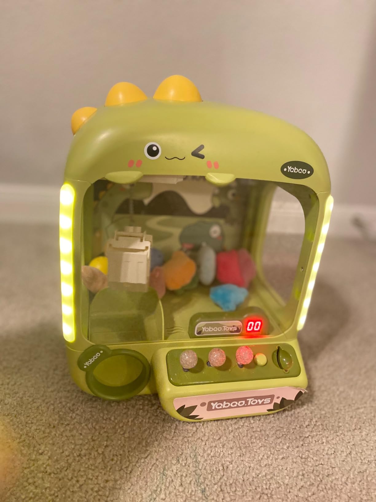 64 PCS Large Claw Machine for Kids Dinosaur,Vending Machine Toys for Boys 5 6 7 8 Year Old,Candy and Prize Electronic Dispenser Game Ages 5-7 6-8,Birthday Gift for 3 4 5 6 Year Old Boy Girl customer photo 1