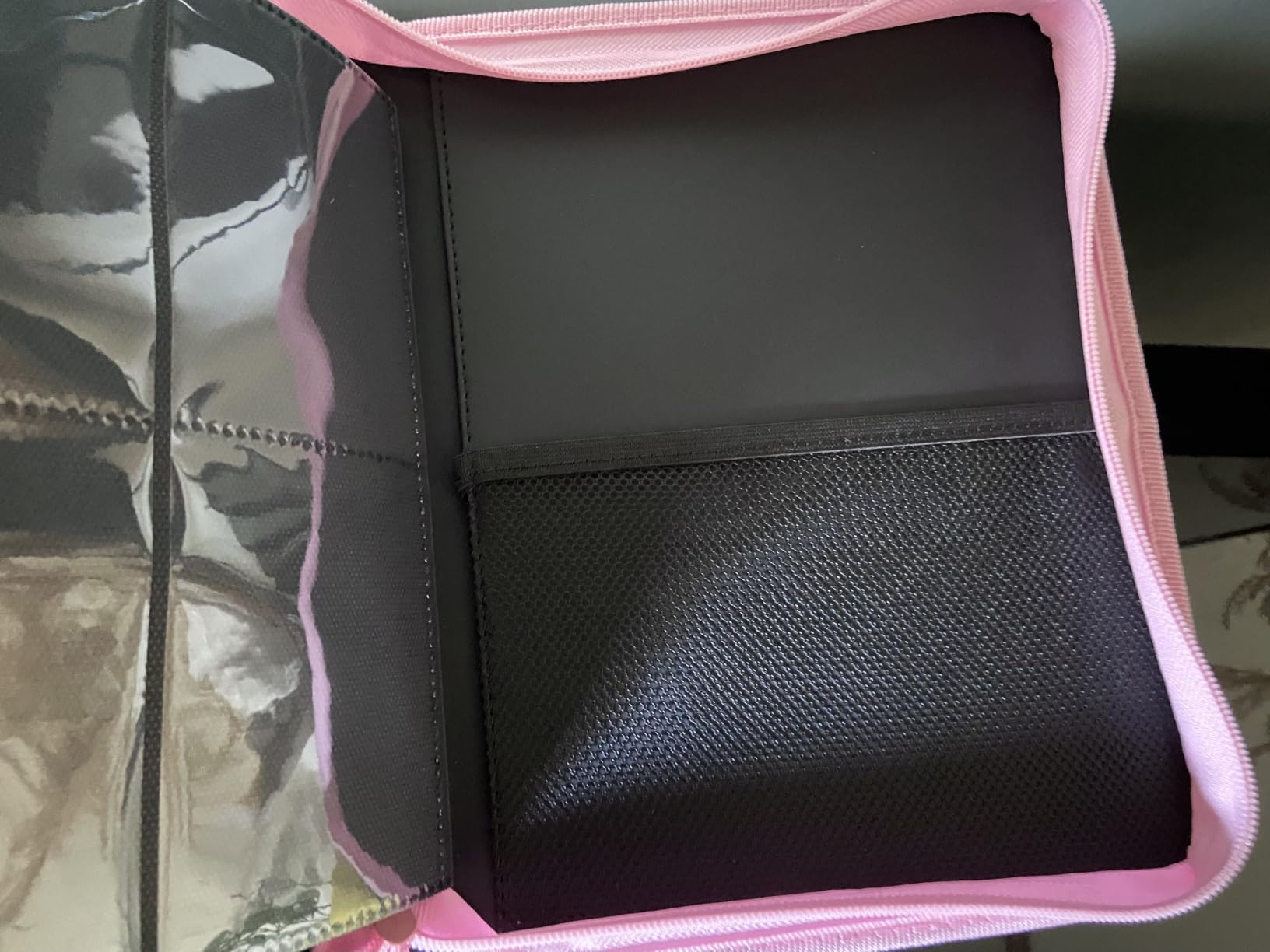 Premium Zip Card Binder 12 Pocket, Fabmaker 912 Pocket Trading Card Binder | PU Cover Zipper Card Collection Album, Sturdy Side-Loading Card Book Holder for Game & Sports Cards, Black customer photo 1