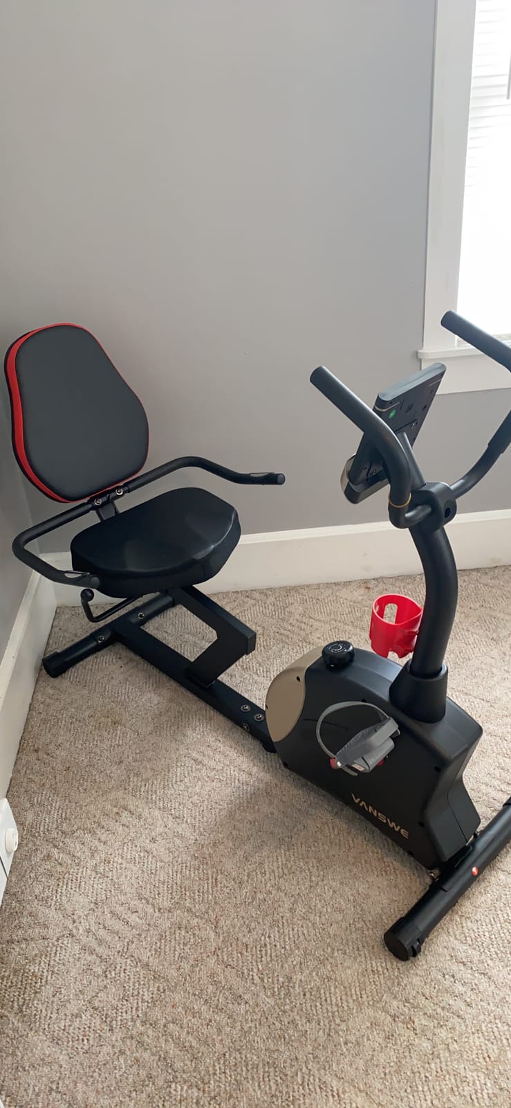 VANSWE Recumbent Exercise Bike for Home Seniors Light Commercial customer photo 2