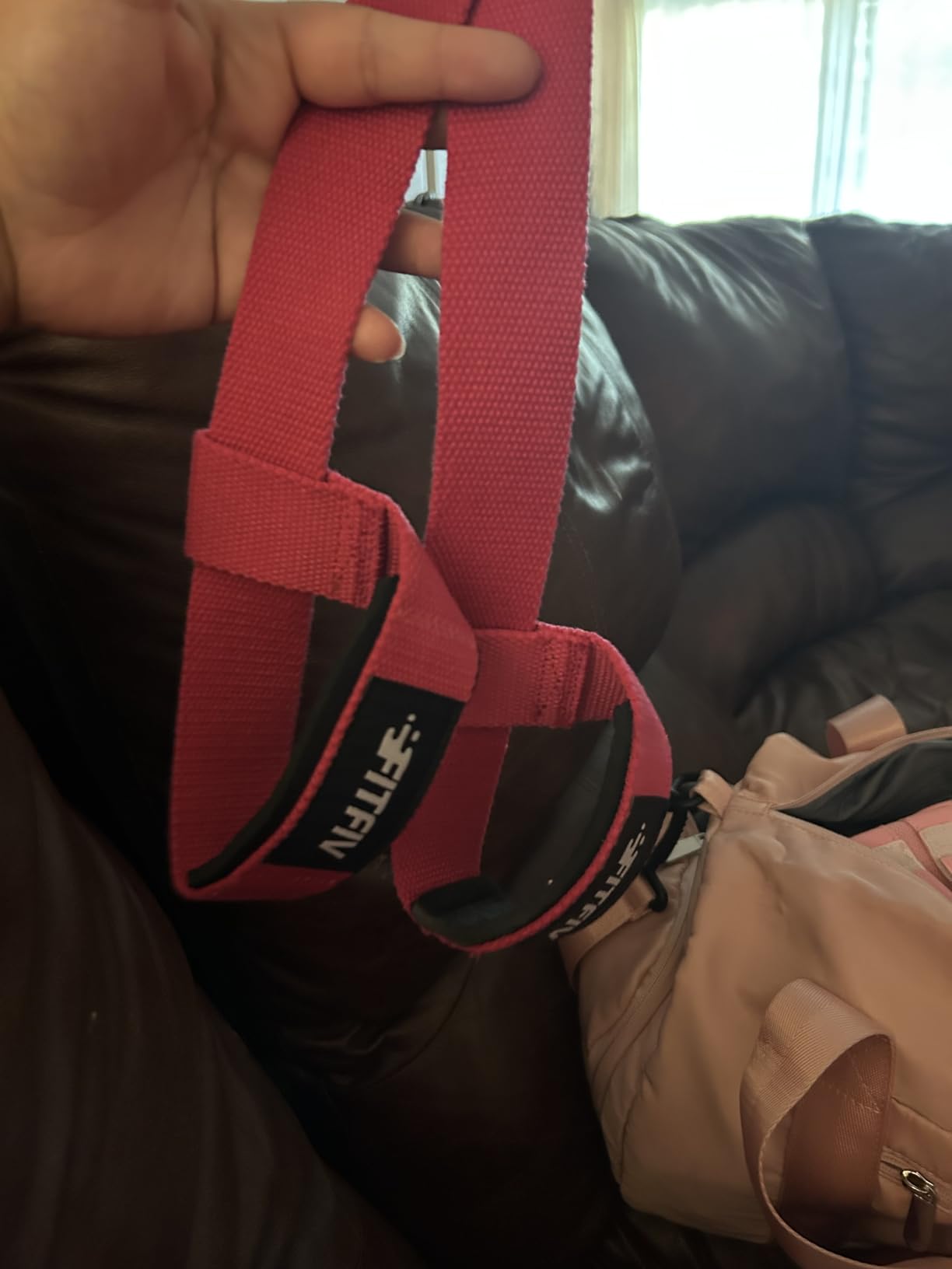 Lifting Straps for Weightlifting, Padded Wrist Straps for Gym | 20.8-Inch Cotton Straps with 4mm Neoprene Padding for Deadlifts, Rows, Barbells, Dumbbells and Strength Training customer photo 2