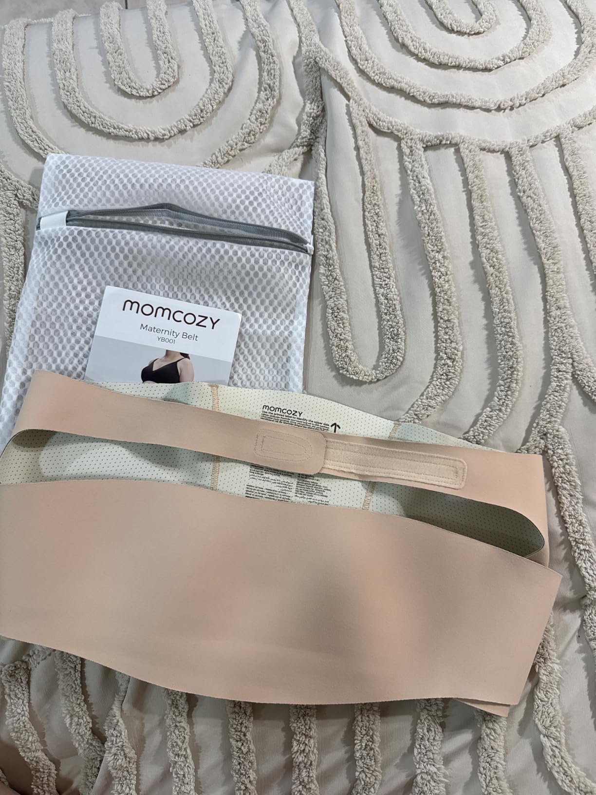 Momcozy Pregnancy Belly Band, CozySupport Ergonest Maternity Belly Band, Invisible Pregnancy Belt for Back, Abdomen, Waist customer photo 2