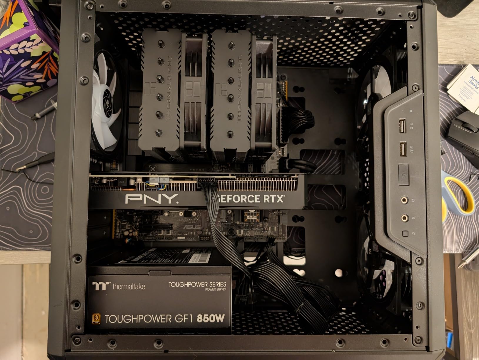 Thermalright Peerless Assassin 120 SE Black CPU Cooler, 6 Heat Pipes PC Cooling, Dual Towers and Dual PWM Fans, Computer CPU Air Cooling for AMD:AM4 AM5&Intel LGA1150/1151/1200/1700/1851,Black customer photo 1
