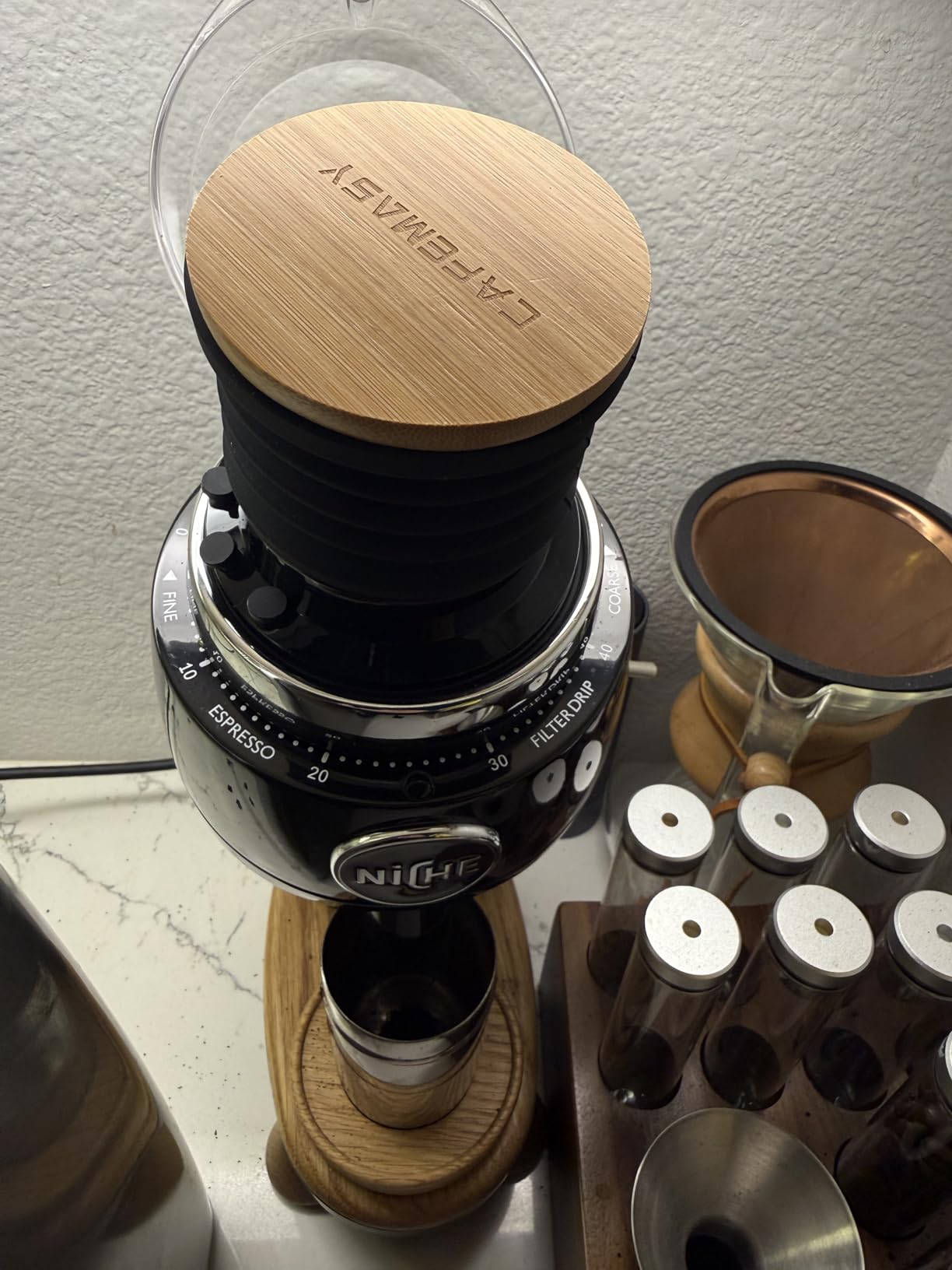 CAFEMASY Single Dose Hopper Compatible with Niche Zero Coffee Grinder Cleaning Tools Zero Retention Silicone Bellow Blower customer photo 1