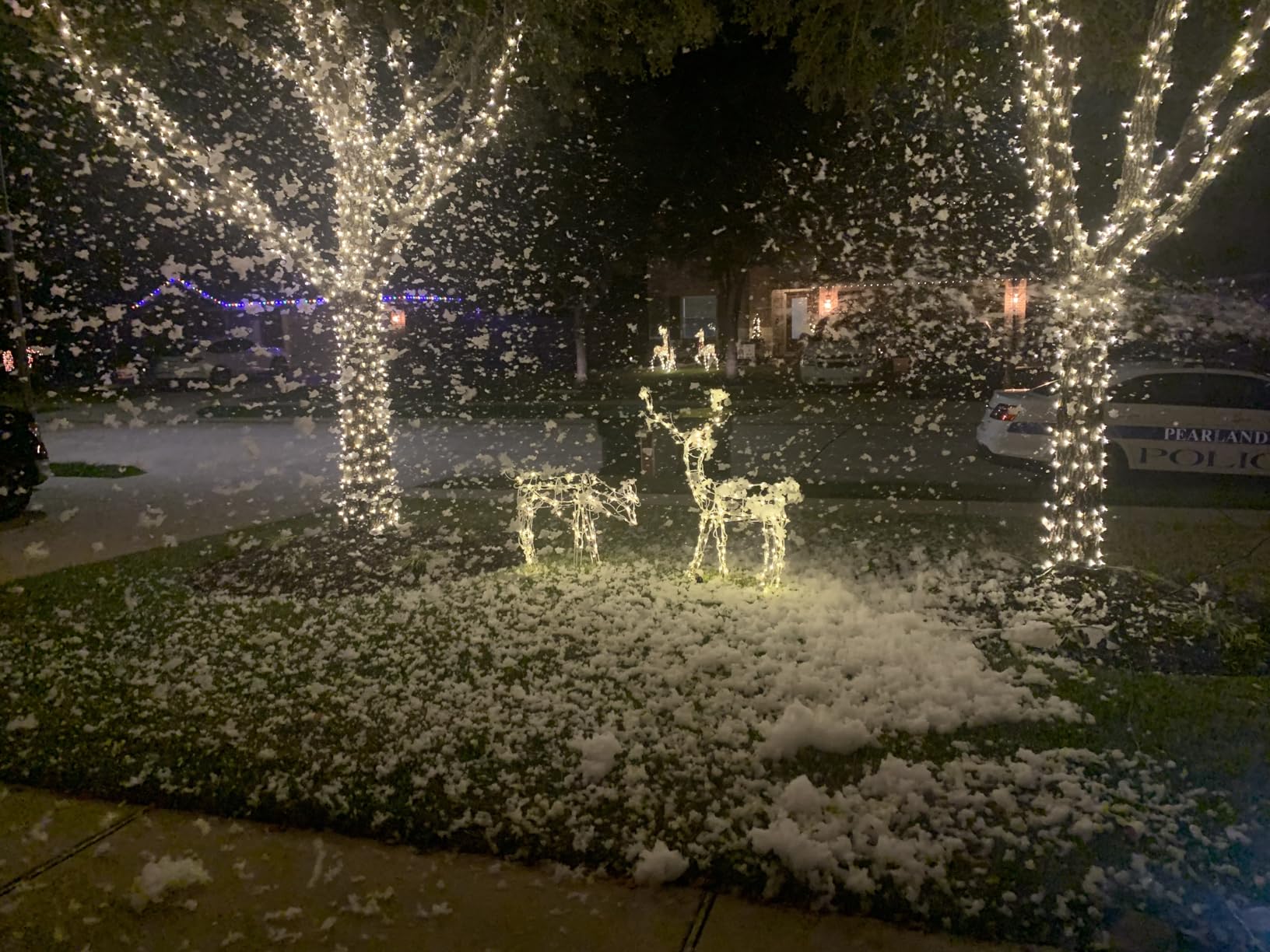 blessny High-capacity Snow Machine for Indoor Outdoor Christmas Party Stage customer photo 2