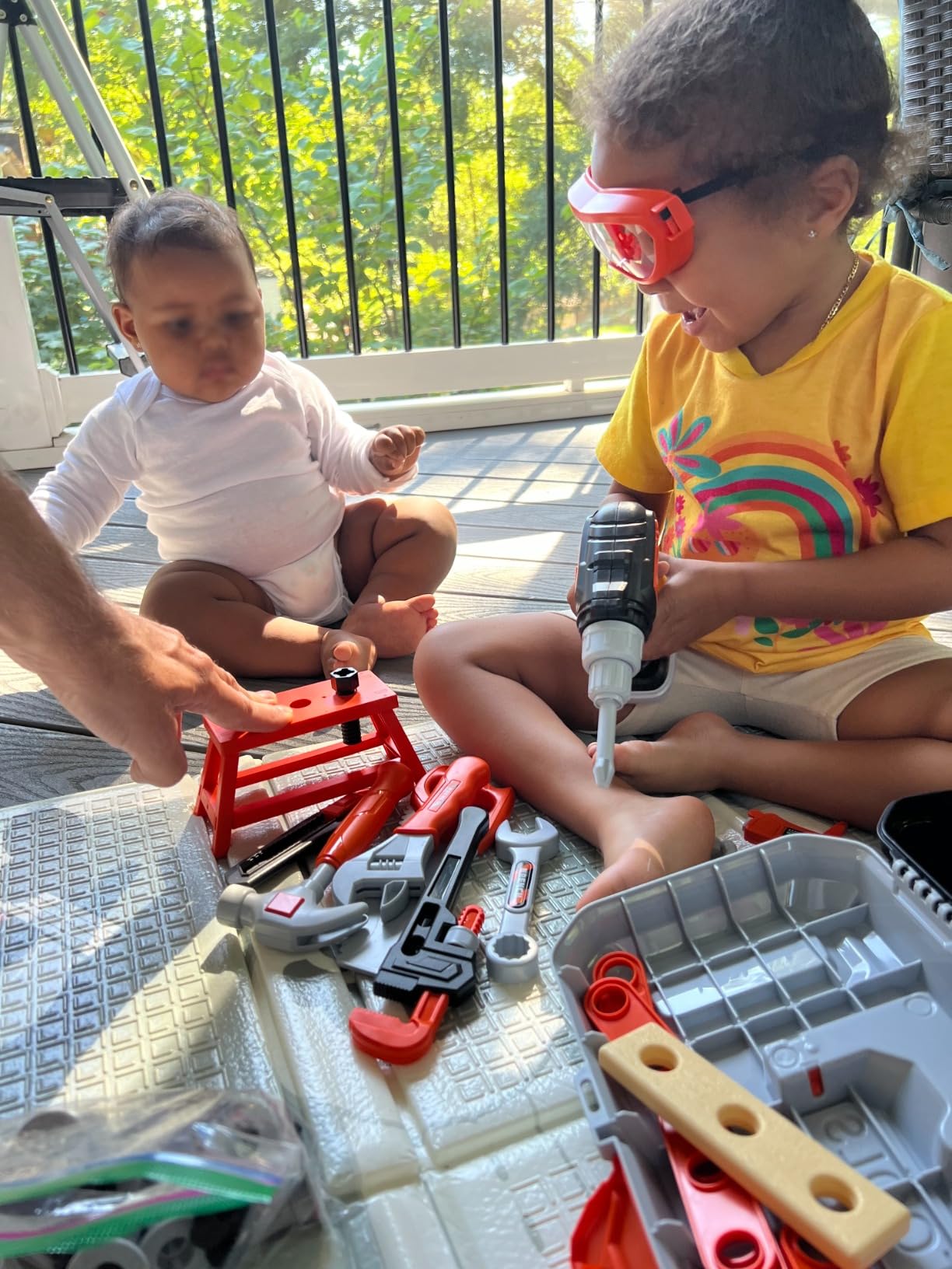 Kids Tool Set, Toddler Tool Box, Toy Drill, Construction Toys for Ages 3-5 - 46 Pcs Kids Toy Tools Kits customer photo 1