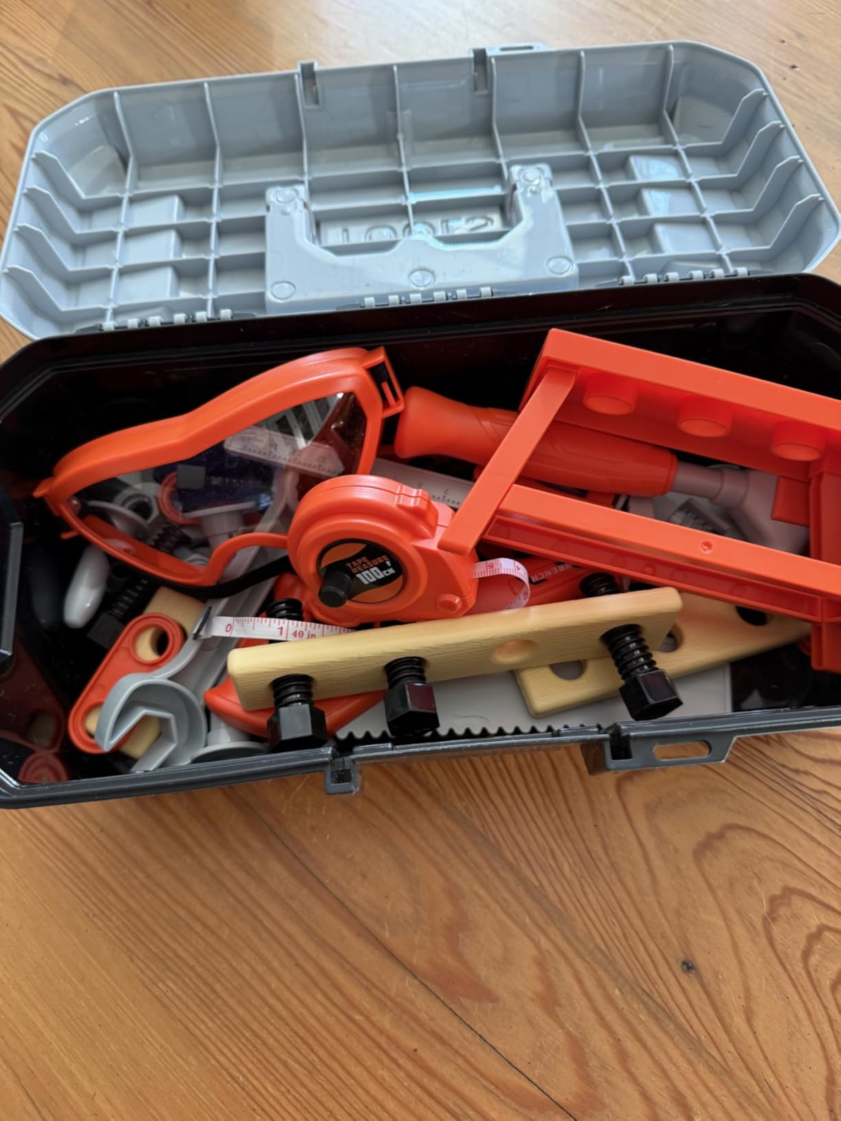 Kids Tool Set, Toddler Tool Box, Toy Drill, Construction Toys for Ages 3-5 - 46 Pcs Kids Toy Tools Kits customer photo 2
