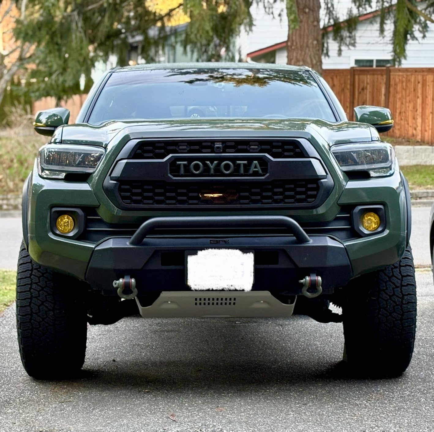 ECOTRIC Skid Plate Protection Compatible with 2016-2023 Tacoma | Replacement for PTR60-35190, PTR60-35160 Aluminum Powder Coated customer photo 1