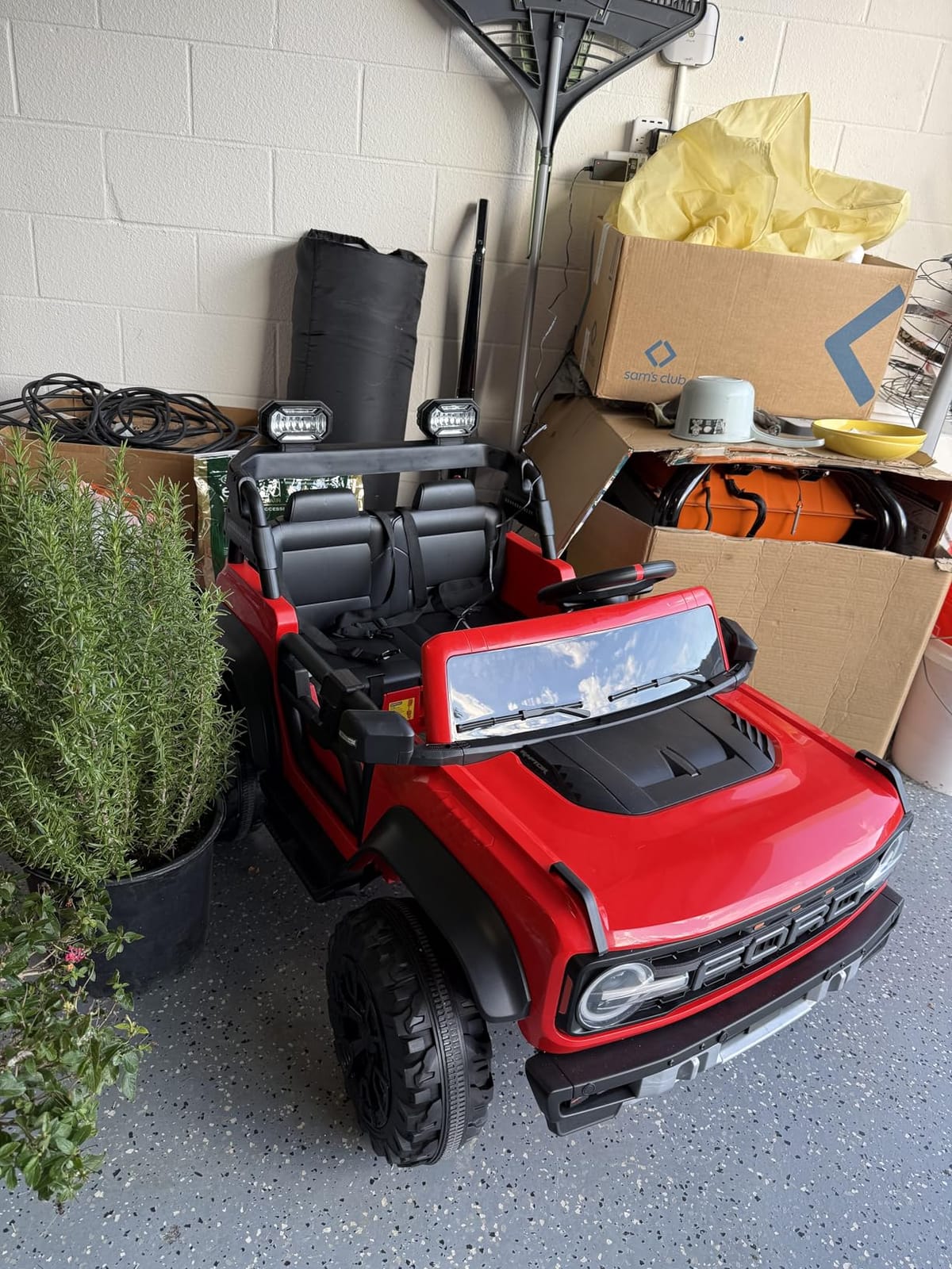First Ride On 24V Ride on Toys for Big Kids, Licensed Ford Bronco Raptor Electric Car 2 Seater with Remote Control, Kids Ride on Cars w/ 2-Seater, 4.3 Mph Max Speed, Soft Start Function (24V, Black) customer photo 2