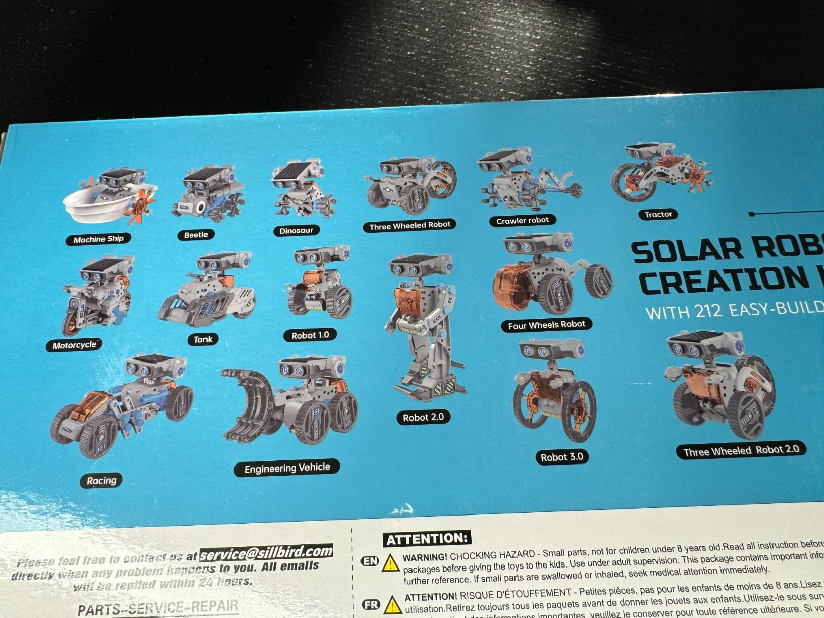 Solar Robot Building Kit STEM Gift for Boys Aged 8-13, DIY 15-in-1 Educational Science Building Toy, Solar or Battery Powered Robotic Set for Children Birthday with 212 Pieces customer photo 2