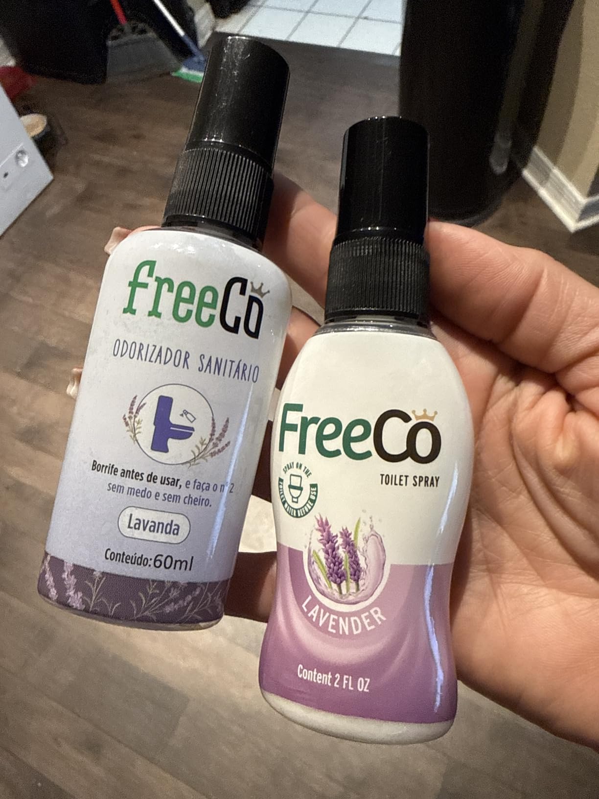Freeco Before-you-go Toilet Spray | Stops odor Before it Begins with Essential Oils | Ideal for Home, Office, Public Spaces & Travel | 2 fl oz (1 Bottle), Lavender Scent customer photo 2
