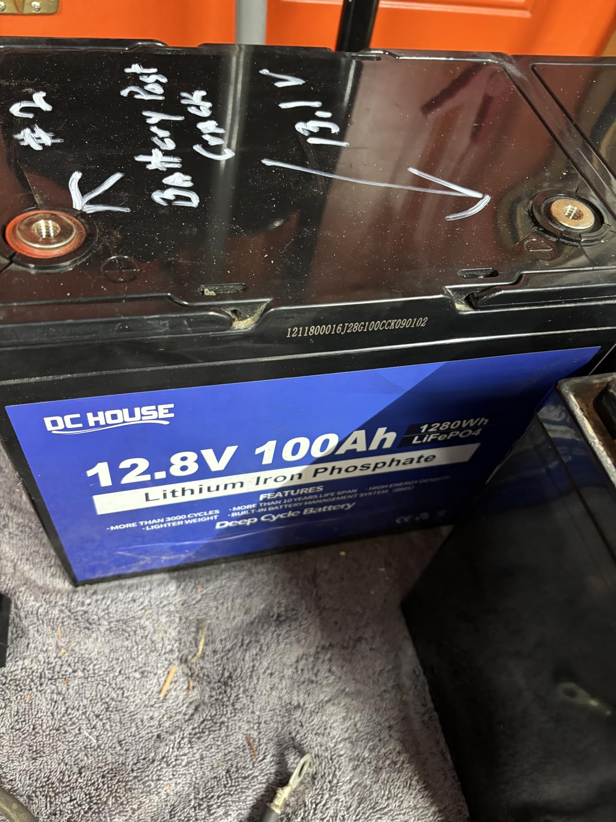 DC HOUSE 12V 100Ah LiFePO4 Trolling Motor Lithium Battery, Group 24, Bluetooth & Low Temp Cut-Off, Up to 15000 Cycles, 100A BMS, Perfect for Trolling Motors, Marine, Boat, Solar customer photo 2