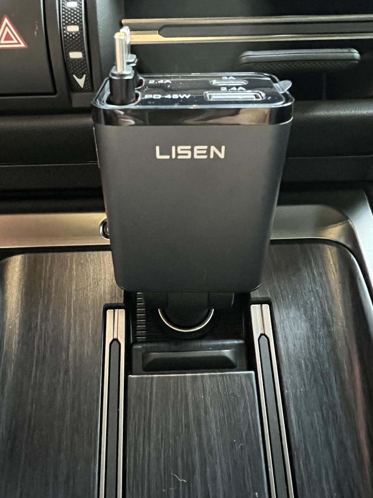 LISEN Retractable Car Charger 4 in 1 for Cars, 69W Retractable USB C Car Charger with 31.5in Cable, Fast Charging for iPhone 17 16 15 14 13 12 Pro Max Plus, Compact Cars Accessories for Daily Driving customer photo 1
