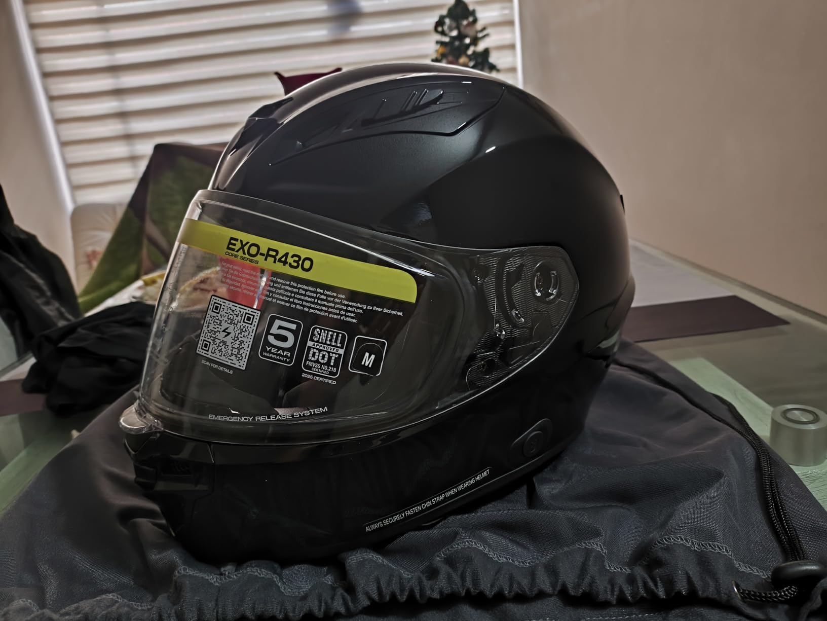 ScorpionEXO R430 Full Face Street Motorcycle Helmet with Bluetooth Ready Speaker Pockets customer photo 2