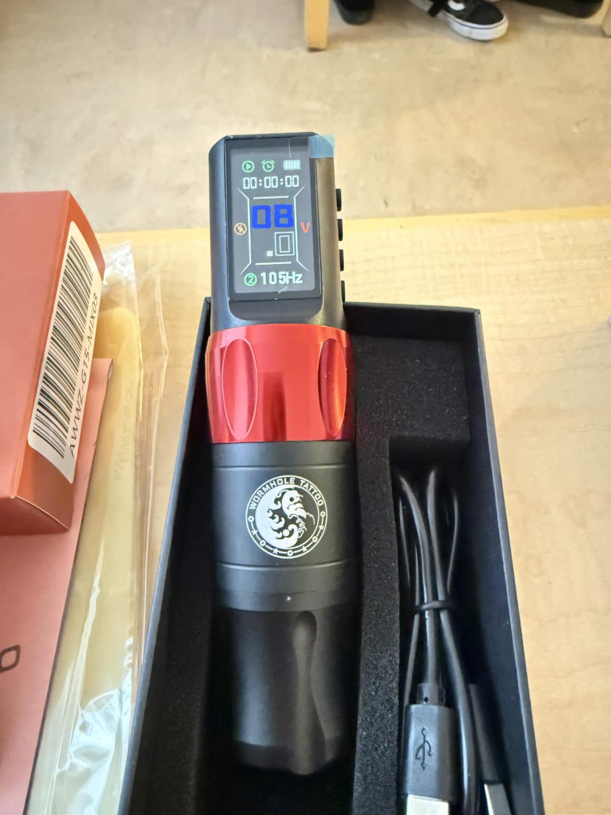 Wormhole Saros Wireless Tattoo Pen Kit for Beginners Artists Multi-function | Aluminum Body, 1-60 NPS Dotwork, 4-12V Output Voltage, 4 Memory Presets and 1800mAh Battery customer photo 1