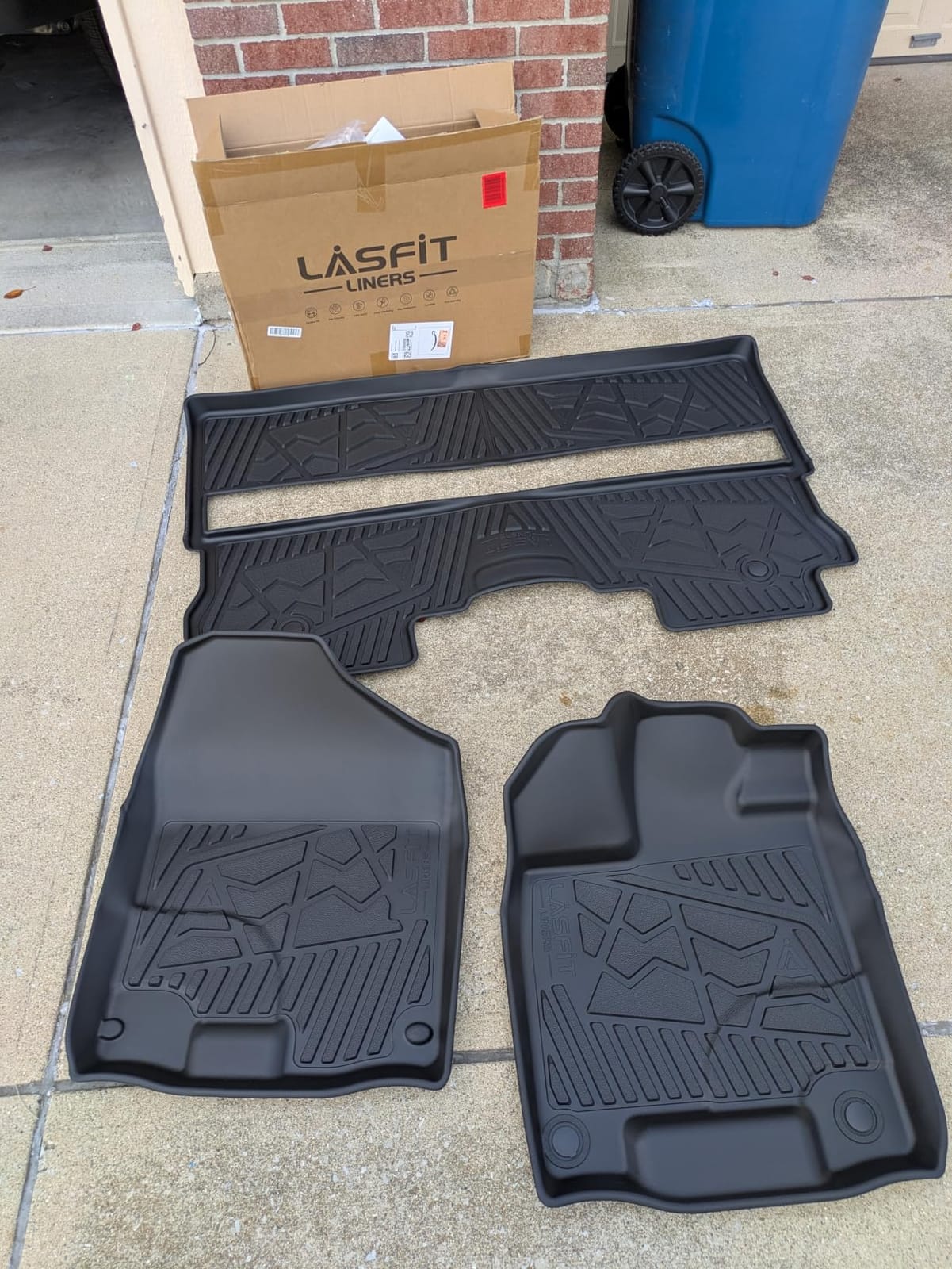 LASFIT Floor Mats & Trunk Mat for Honda Accord Sedan 2023-2026 Gas & Hybrid | All Weather Custom Fit Anti-Slip TPE Floor Liners Accessories, 1st & 2nd Row & Cargo Mat Full Set, Black customer photo 2